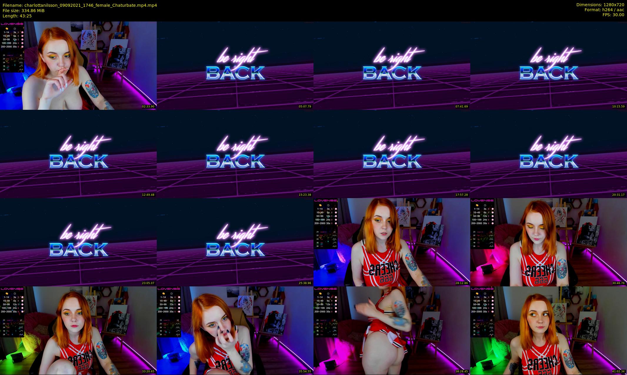 charlottanilsson — 44 minute Chaturbate female cam show recording, 720p, Sep 9, 2021