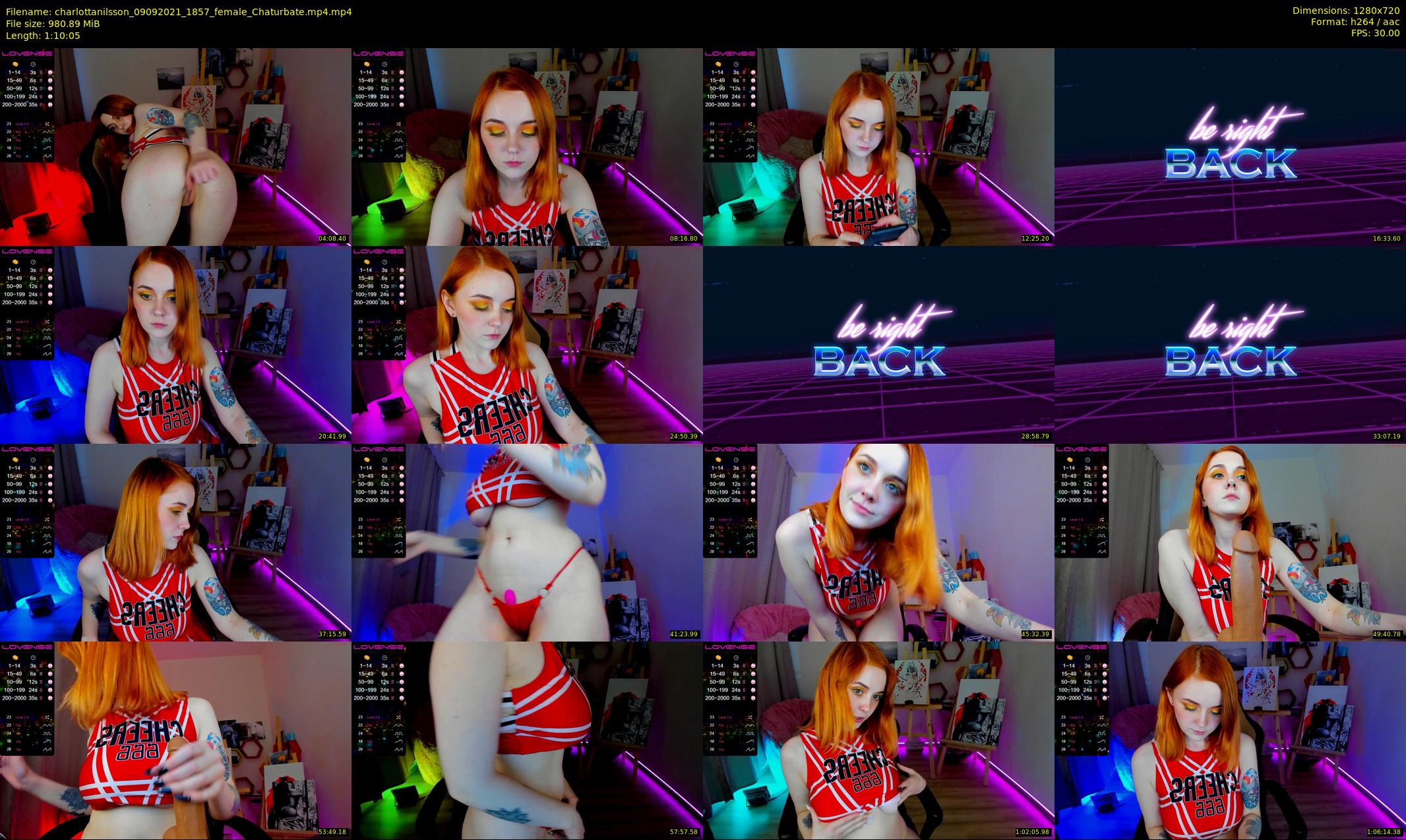 charlottanilsson — 71 minute Chaturbate female cam show recording, 720p, Sep 9, 2021