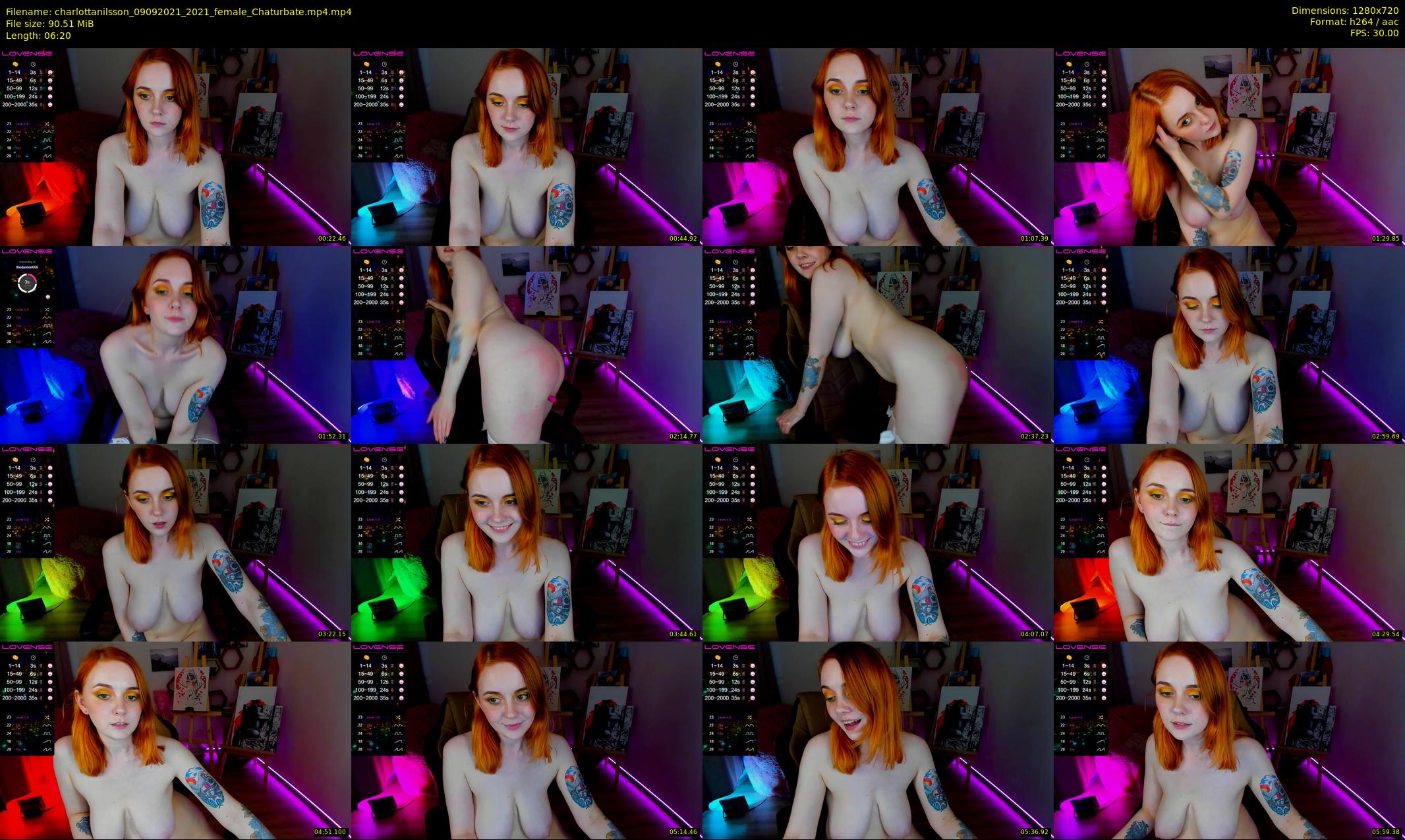 charlottanilsson — 7 minute Chaturbate female cam show recording, 720p, Sep 9, 2021