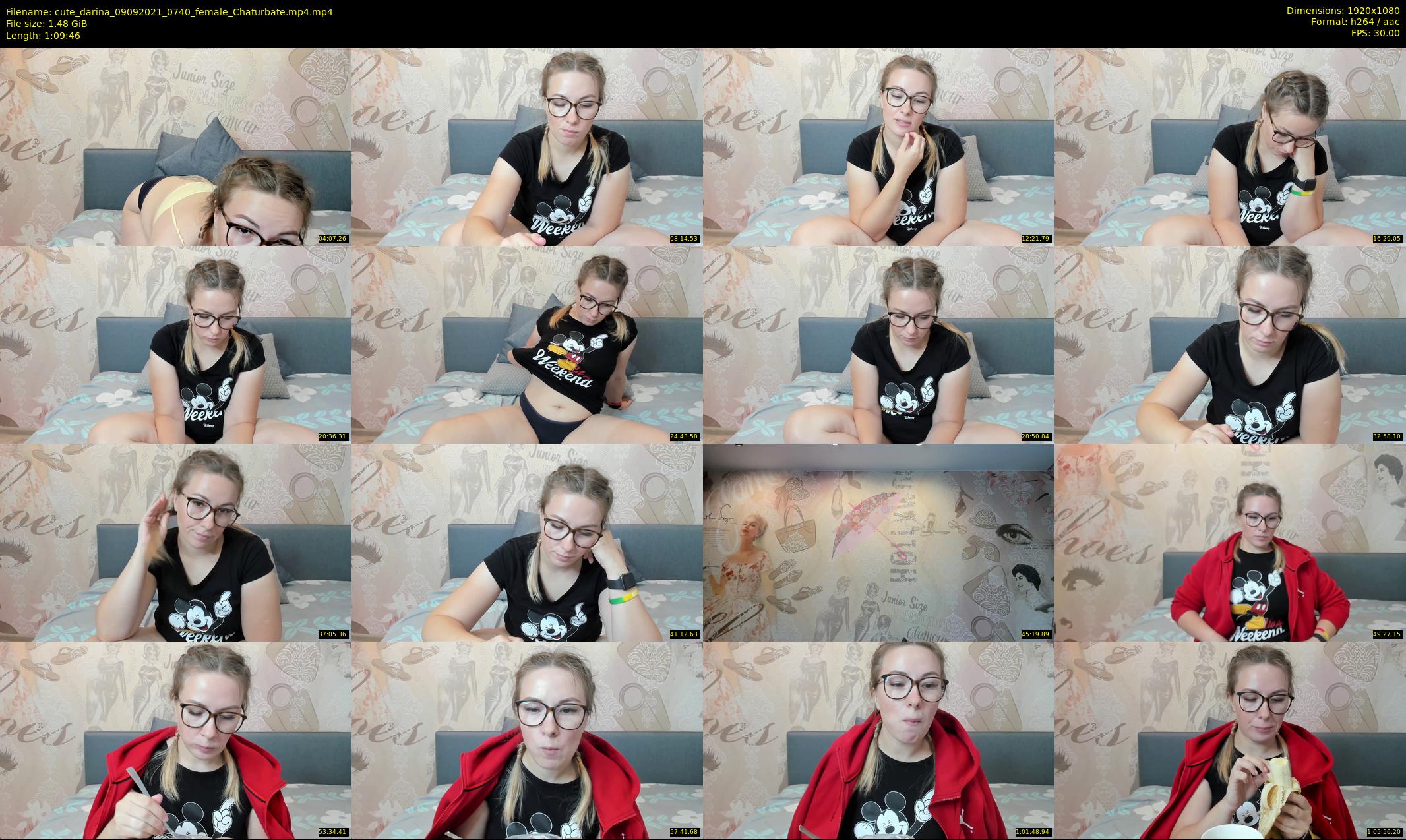 cute_darina — 70 minute Chaturbate female cam show recording, 1080p, Sep 9, 2021