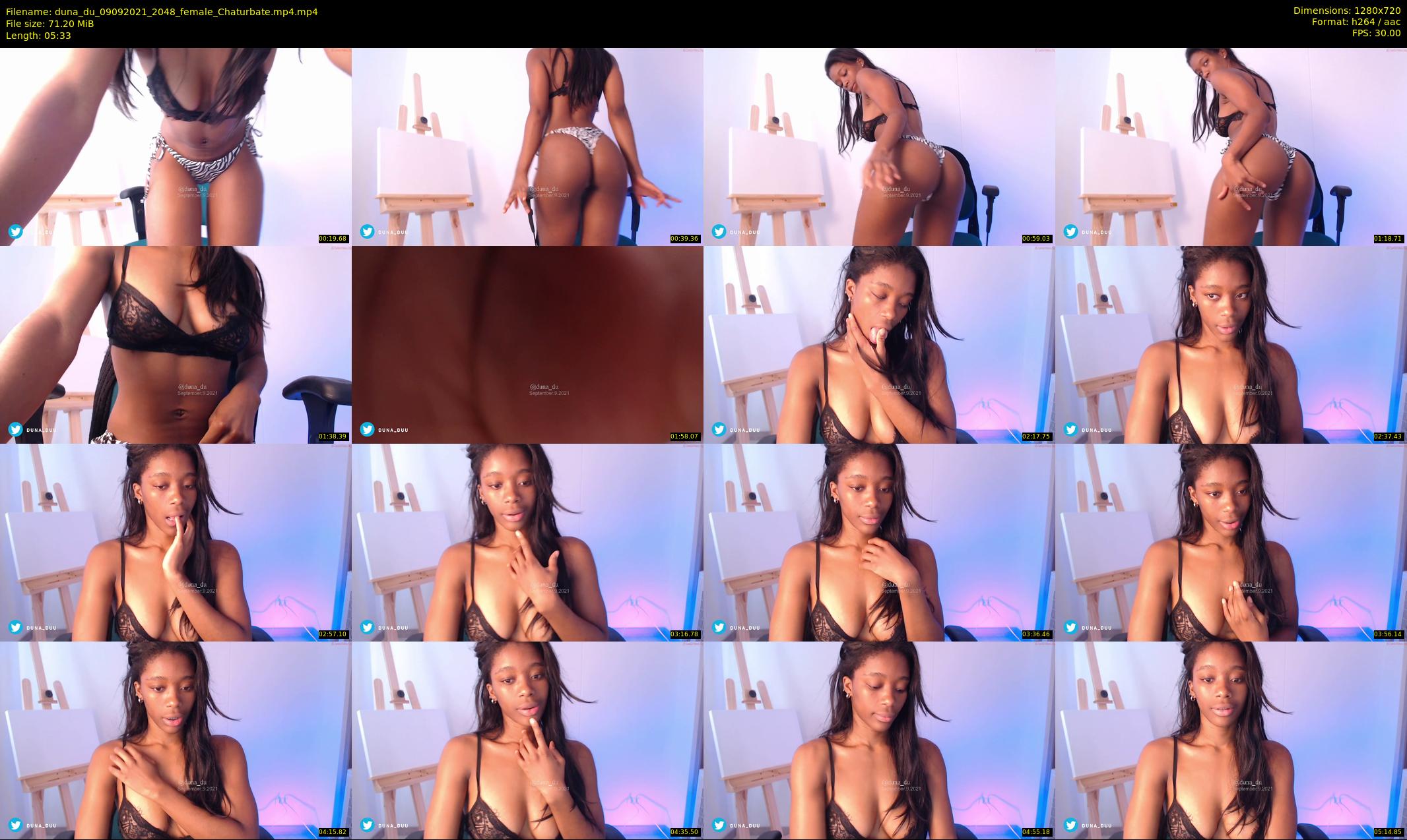 duna_du — 6 minute Chaturbate female cam show recording, 720p, Sep 9, 2021