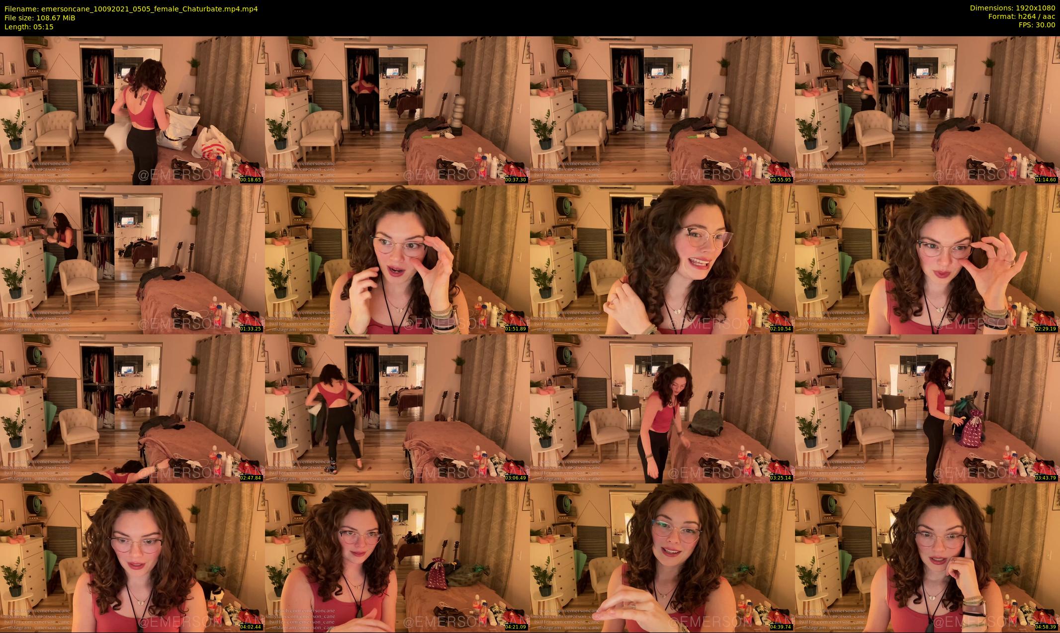 emersoncane — 6 minute Chaturbate female cam show recording, 1080p, Sep 10, 2021