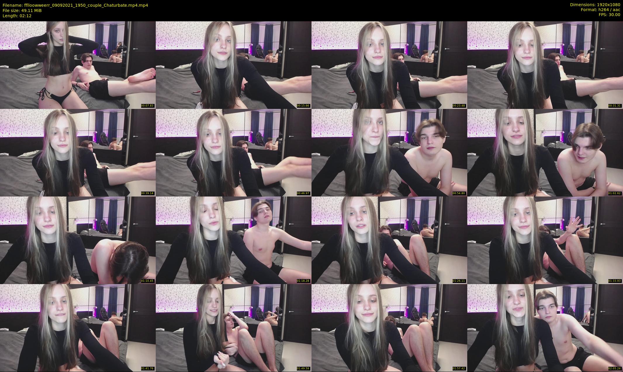 fflloowweerr — 3 minute Chaturbate couple cam show recording, 1080p, Sep 9, 2021