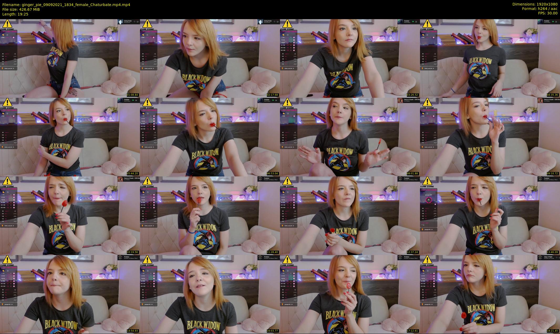 ginger_pie — 20 minute Chaturbate female cam show recording, 1080p, Sep 9, 2021