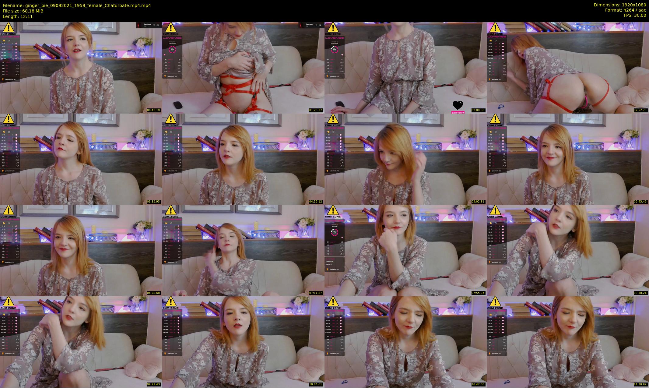 ginger_pie — 13 minute Chaturbate female cam show recording, 1080p, Sep 9, 2021