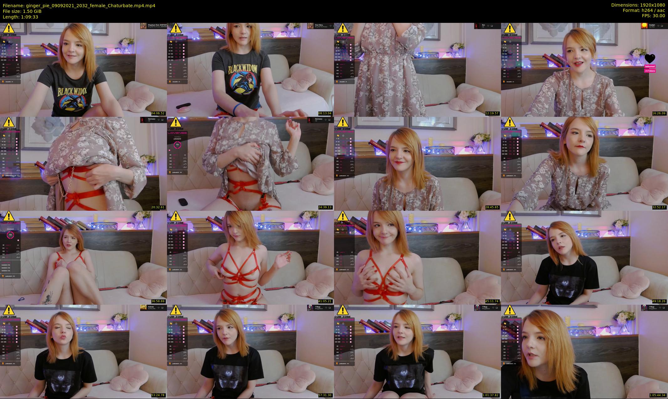 ginger_pie — 70 minute Chaturbate female cam show recording, 1080p, Sep 9, 2021