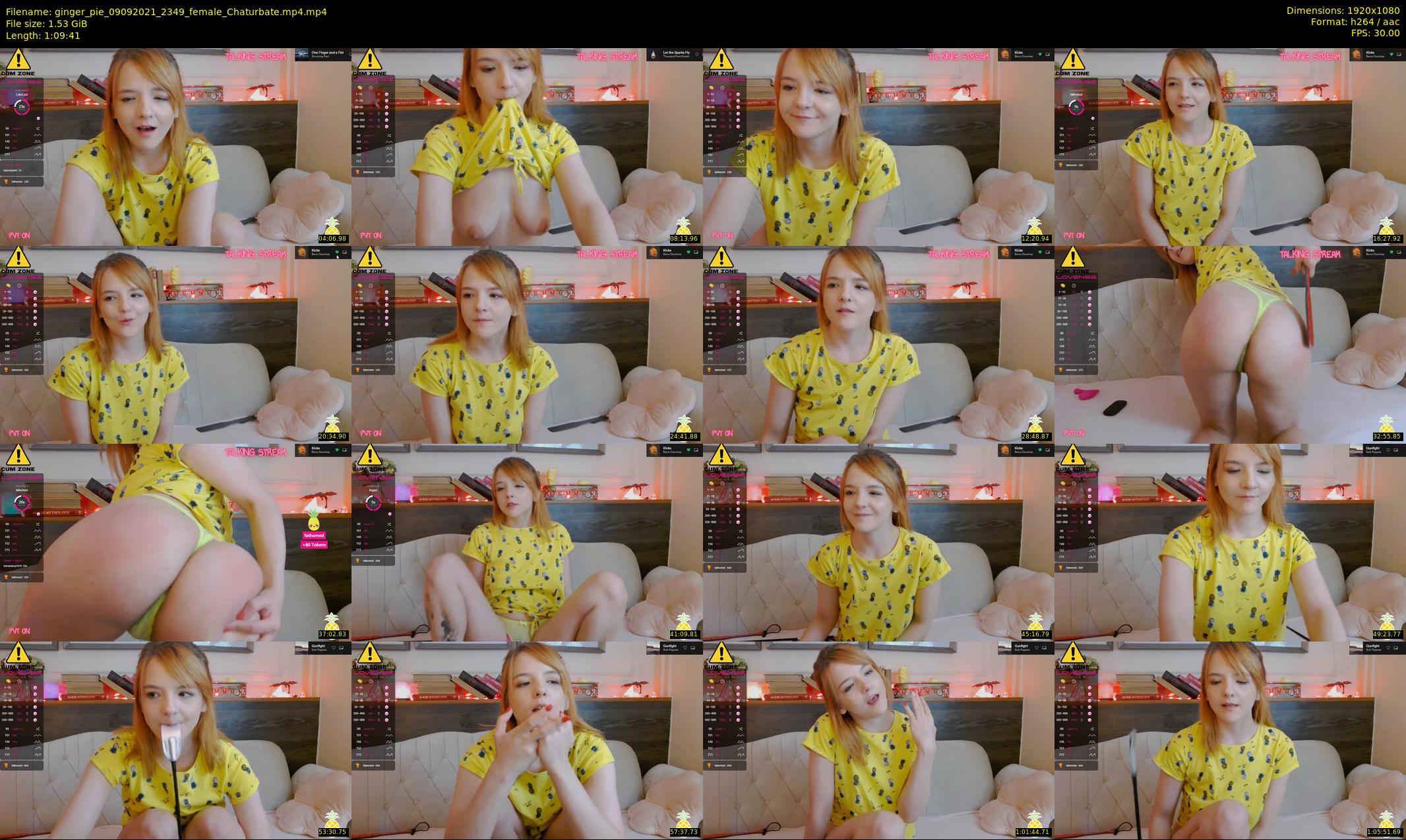 ginger_pie — 70 minute Chaturbate female cam show recording, 1080p, Sep 9, 2021
