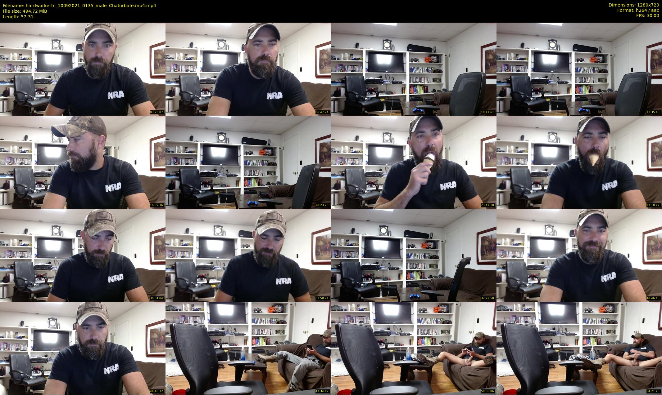 hardworkertn — 58 minute Chaturbate male cam show recording, 720p, Sep 10, 2021