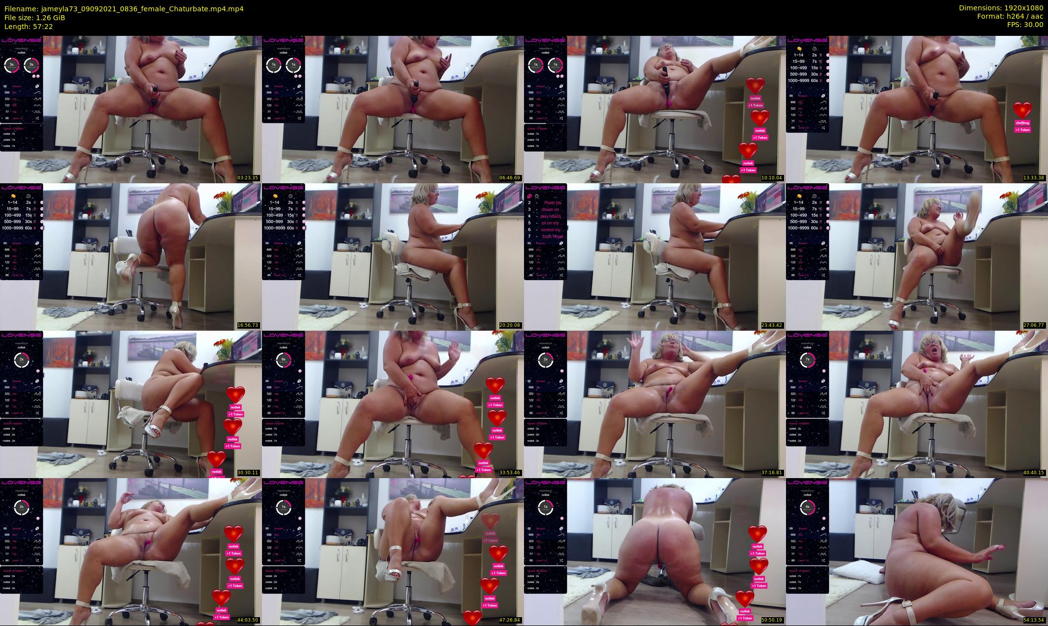 jameyla73 — 58 minute Chaturbate female cam show recording, 1080p, Sep 9, 2021