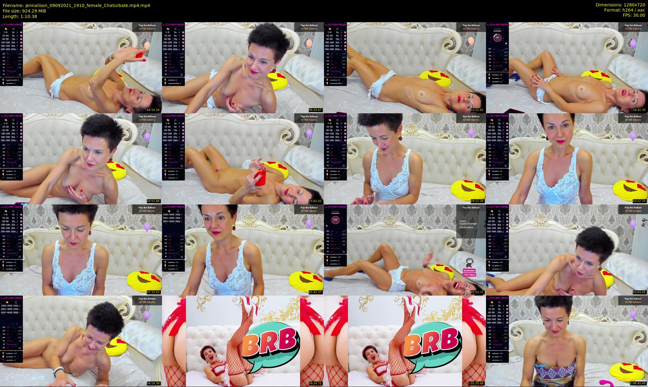 jennalison — 71 minute Chaturbate female cam show recording, 720p, Sep 9, 2021