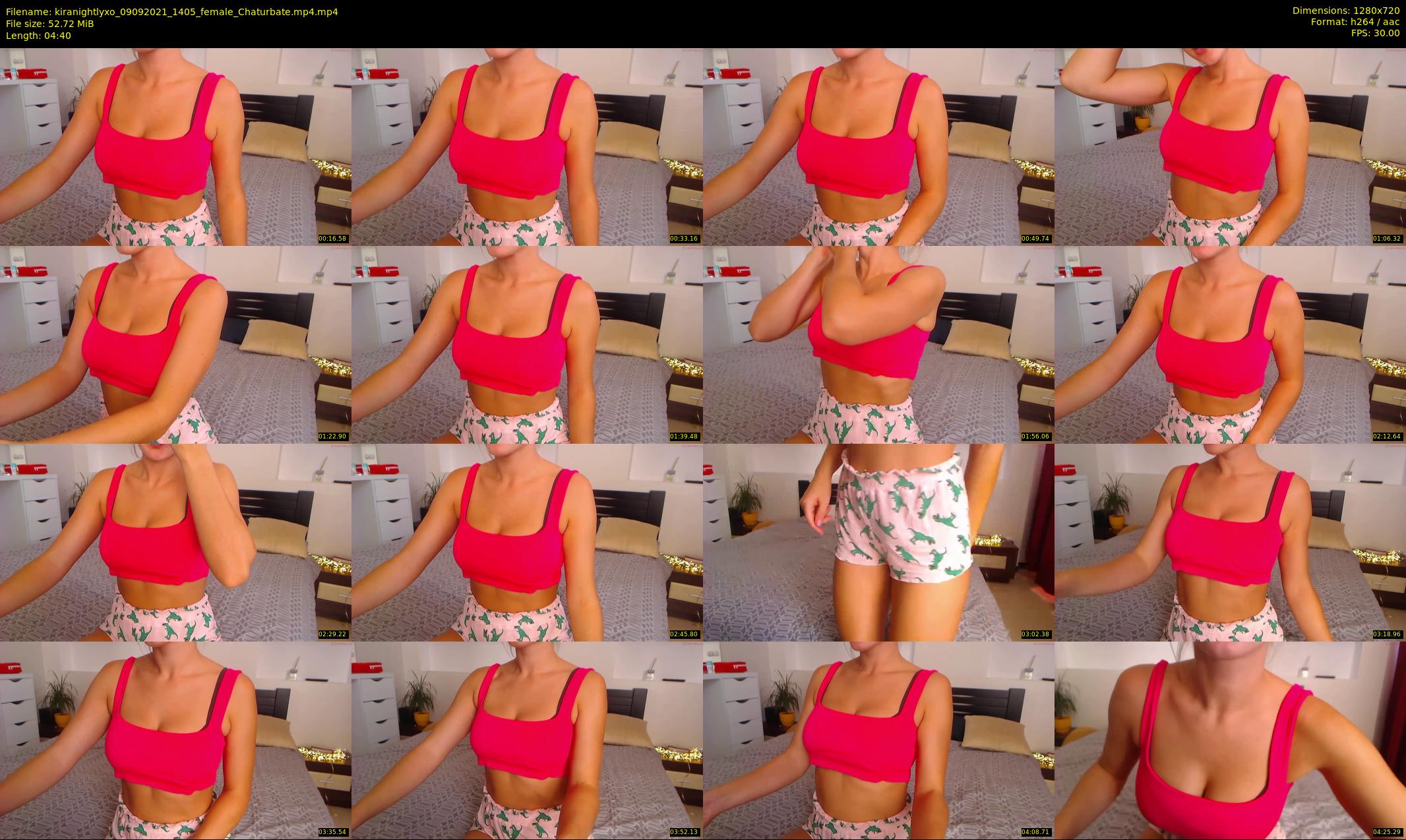 kiranightlyxo — 5 minute Chaturbate female cam show recording, 720p, Sep 9, 2021