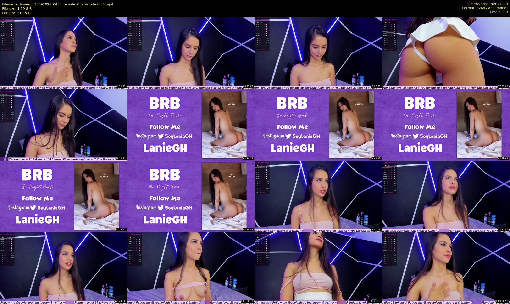 laniegh — 74 minute Chaturbate female cam show recording, 1080p, Sep 10, 2021