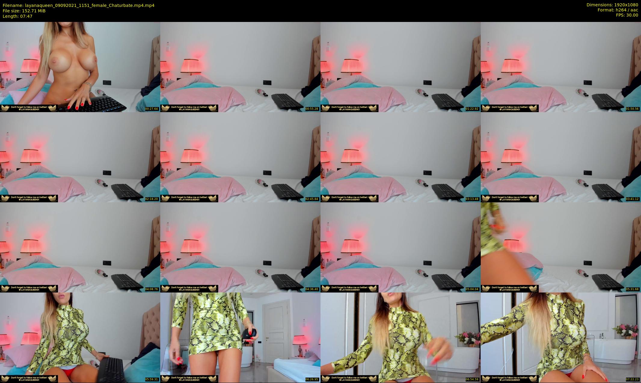 layanaqueen — 8 minute Chaturbate female cam show recording, 1080p, Sep 9, 2021
