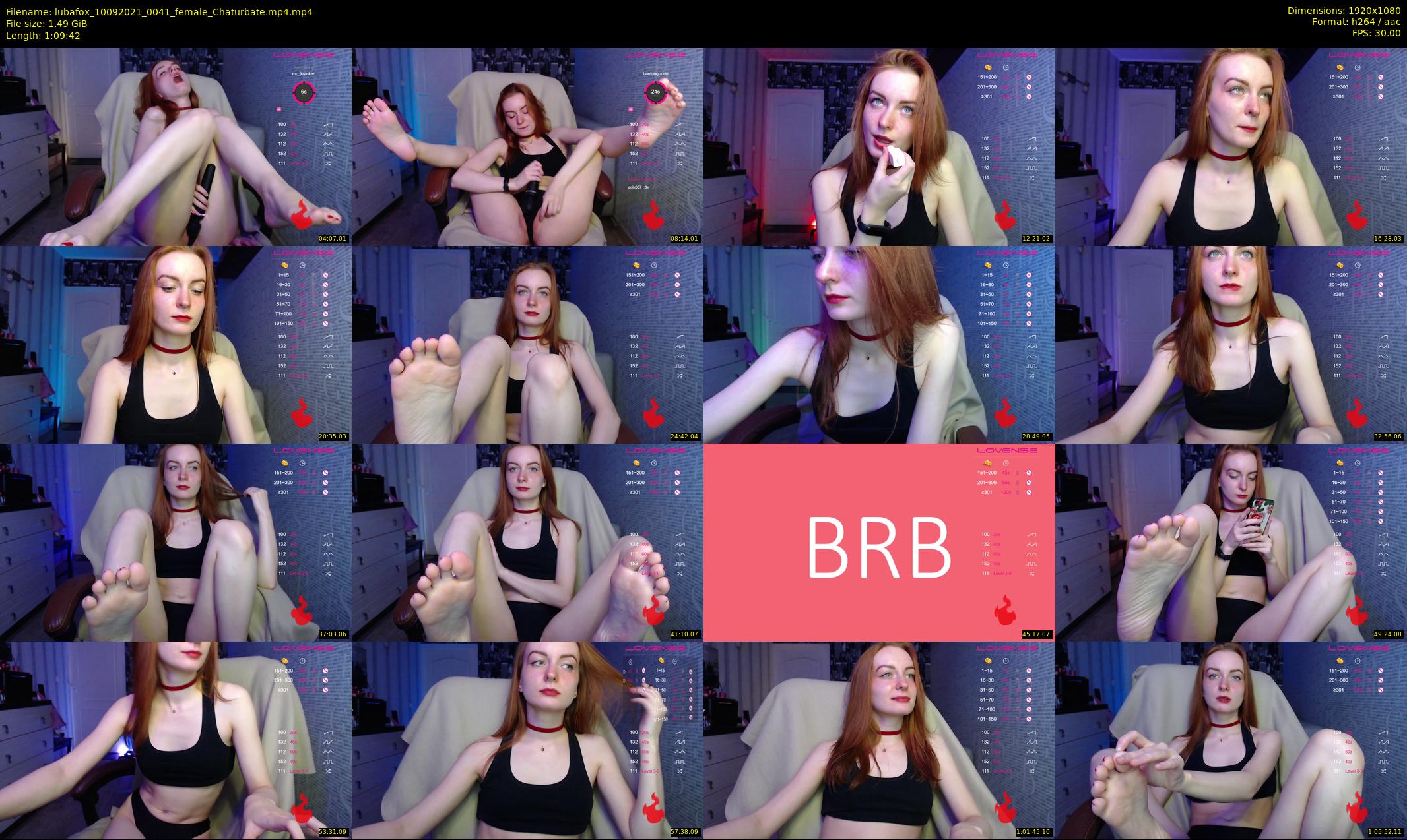 lubafox — 70 minute Chaturbate female cam show recording, 1080p, Sep 10, 2021