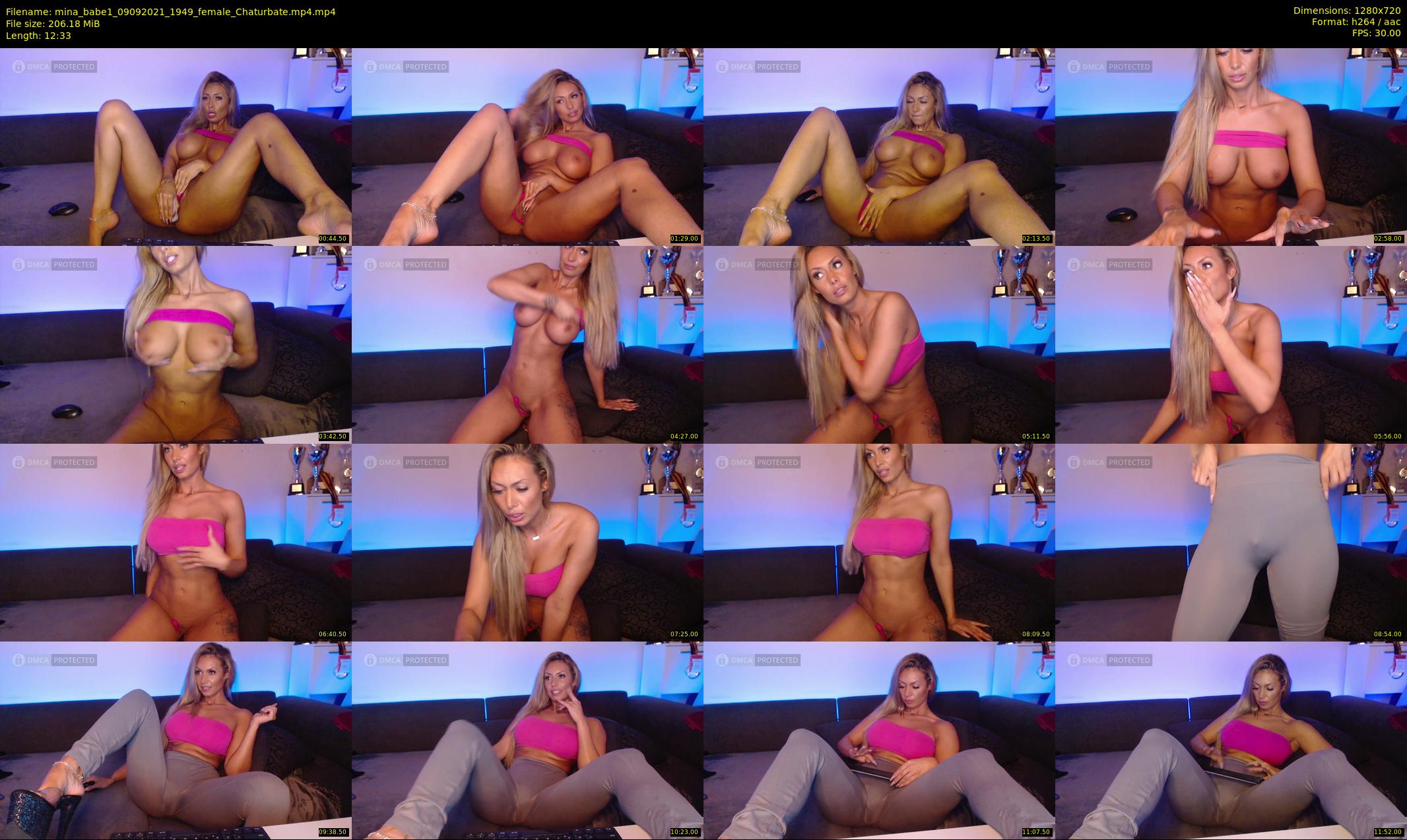 mina_babe1 — 13 minute Chaturbate female cam show recording, 720p, Sep 9, 2021