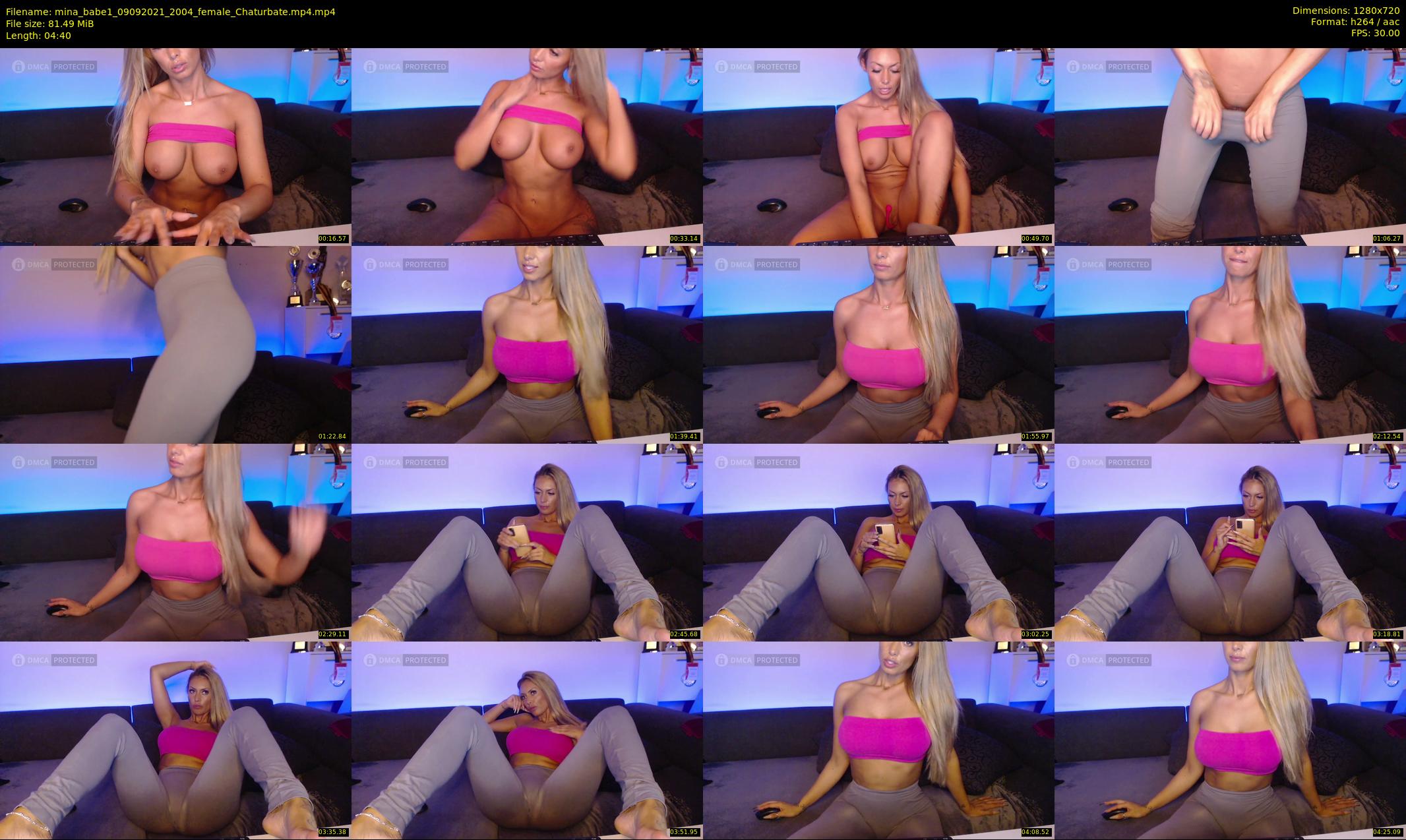 mina_babe1 — 5 minute Chaturbate female cam show recording, 720p, Sep 9, 2021