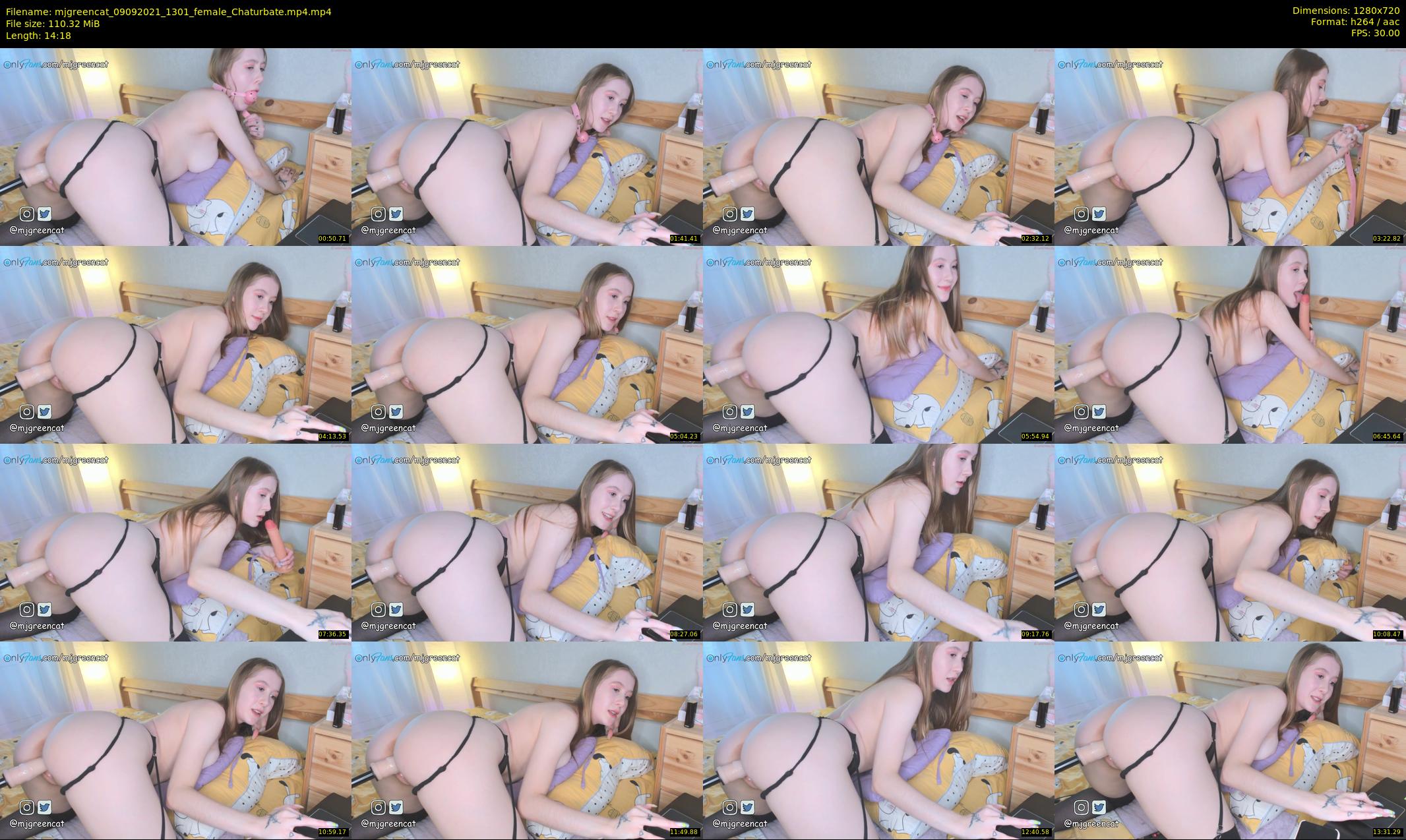 mjgreencat — 15 minute Chaturbate female cam show recording, 720p, Sep 9, 2021
