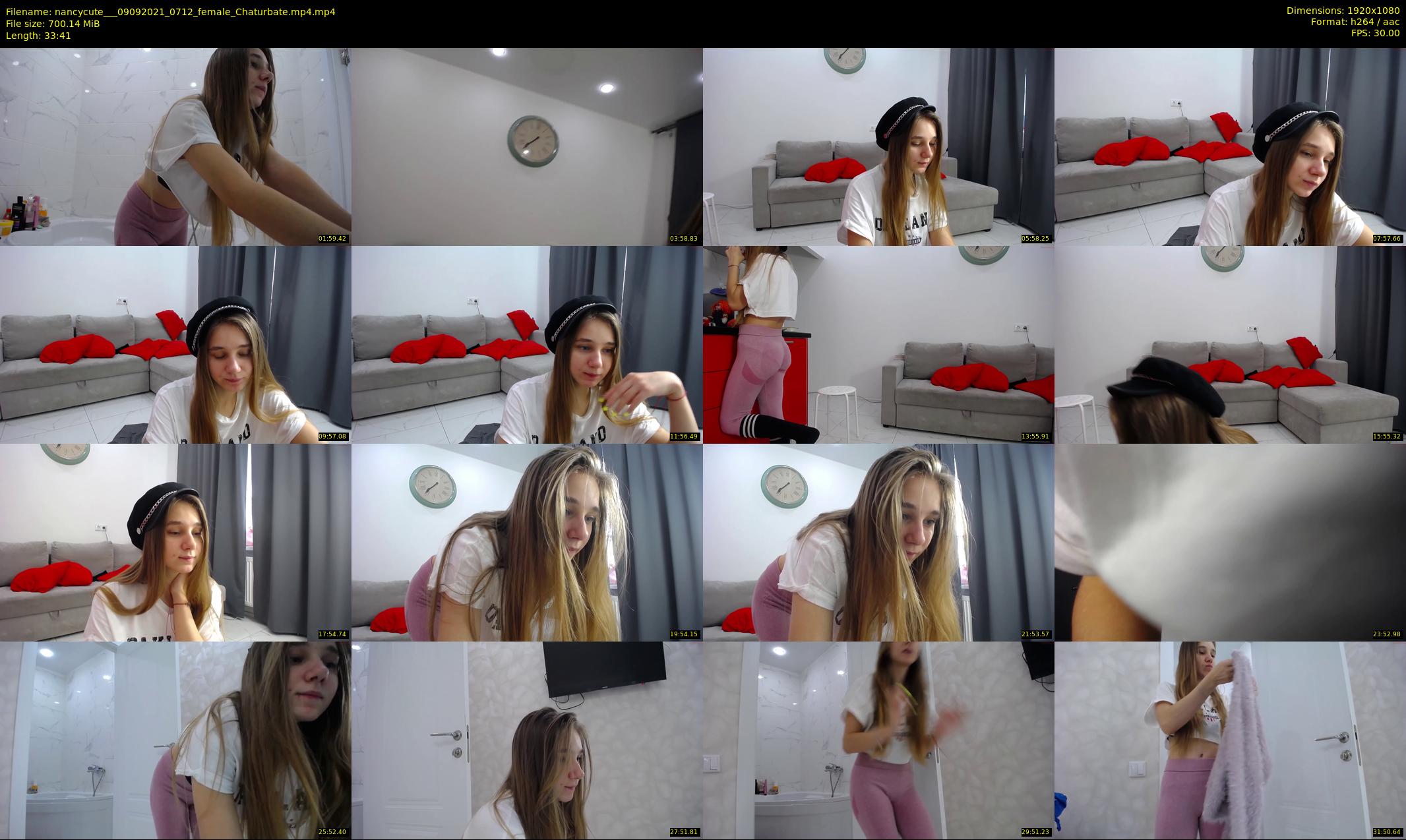 nancycute__ — 34 minute Chaturbate female cam show recording, 1080p, Sep 9, 2021