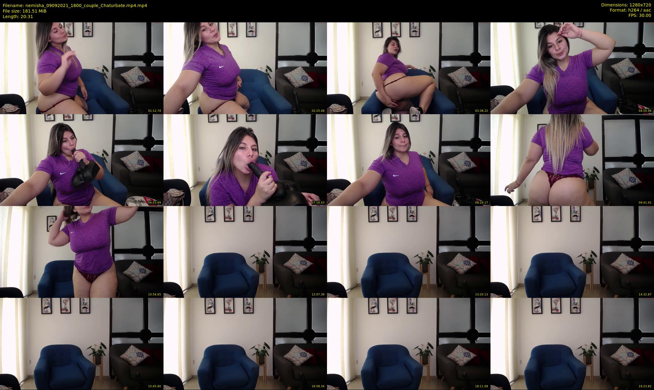 nemisha — 21 minute Chaturbate female cam show recording, 720p, Sep 9, 2021