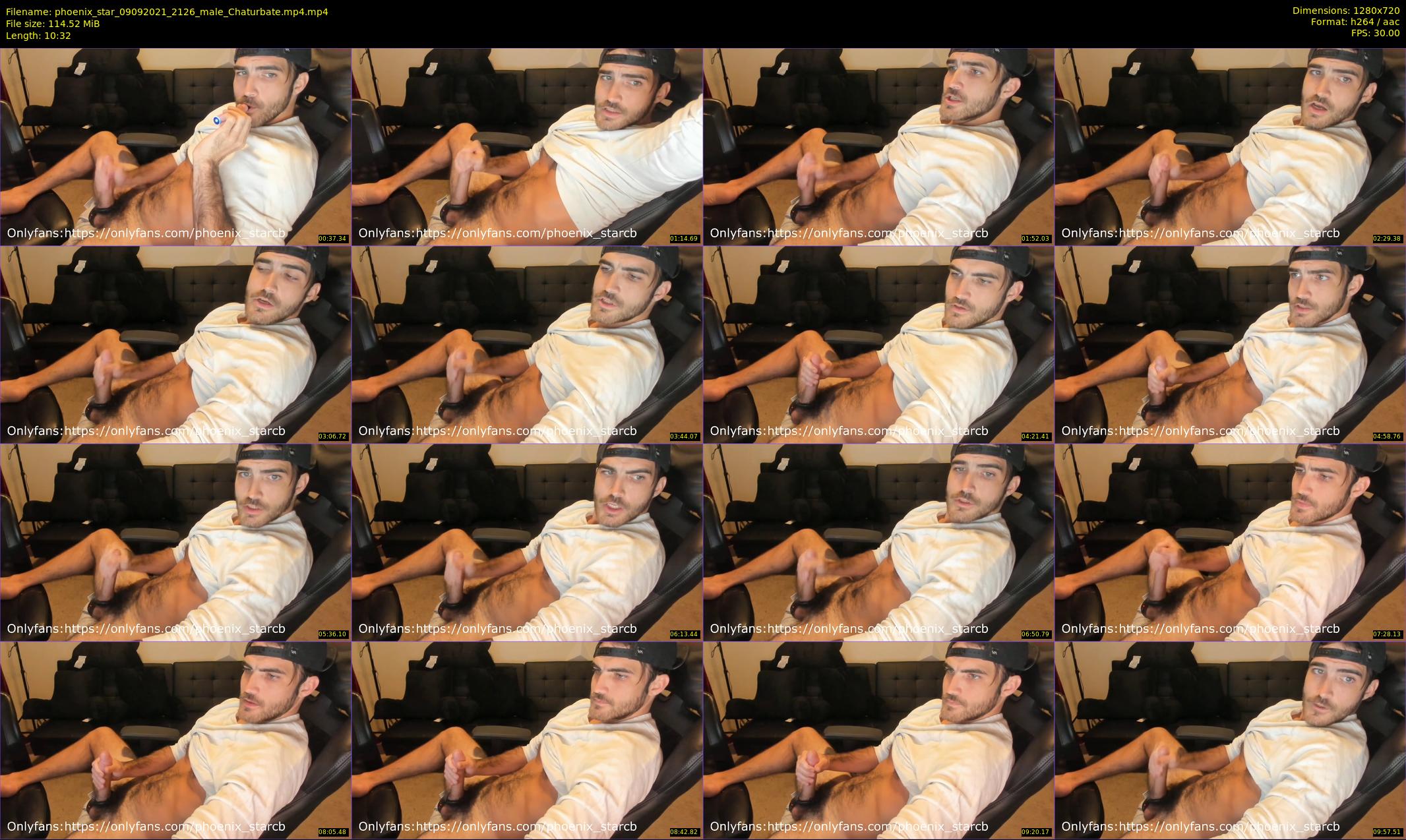 phoenix_star — 11 minute Chaturbate male cam show recording, 720p, Sep 9, 2021