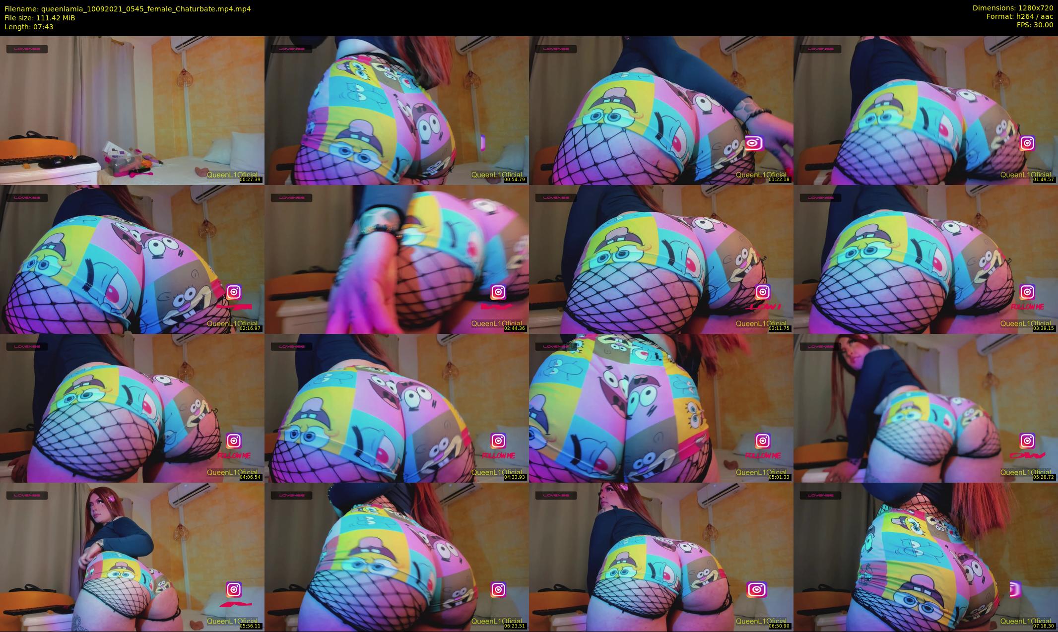 queenlamia — 8 minute Chaturbate female cam show recording, 720p, Sep 10, 2021