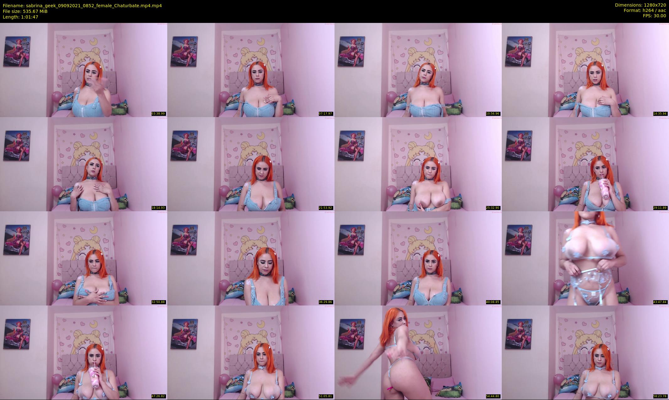 sabrina_geek — 62 minute Chaturbate female cam show recording, 720p, Sep 9, 2021