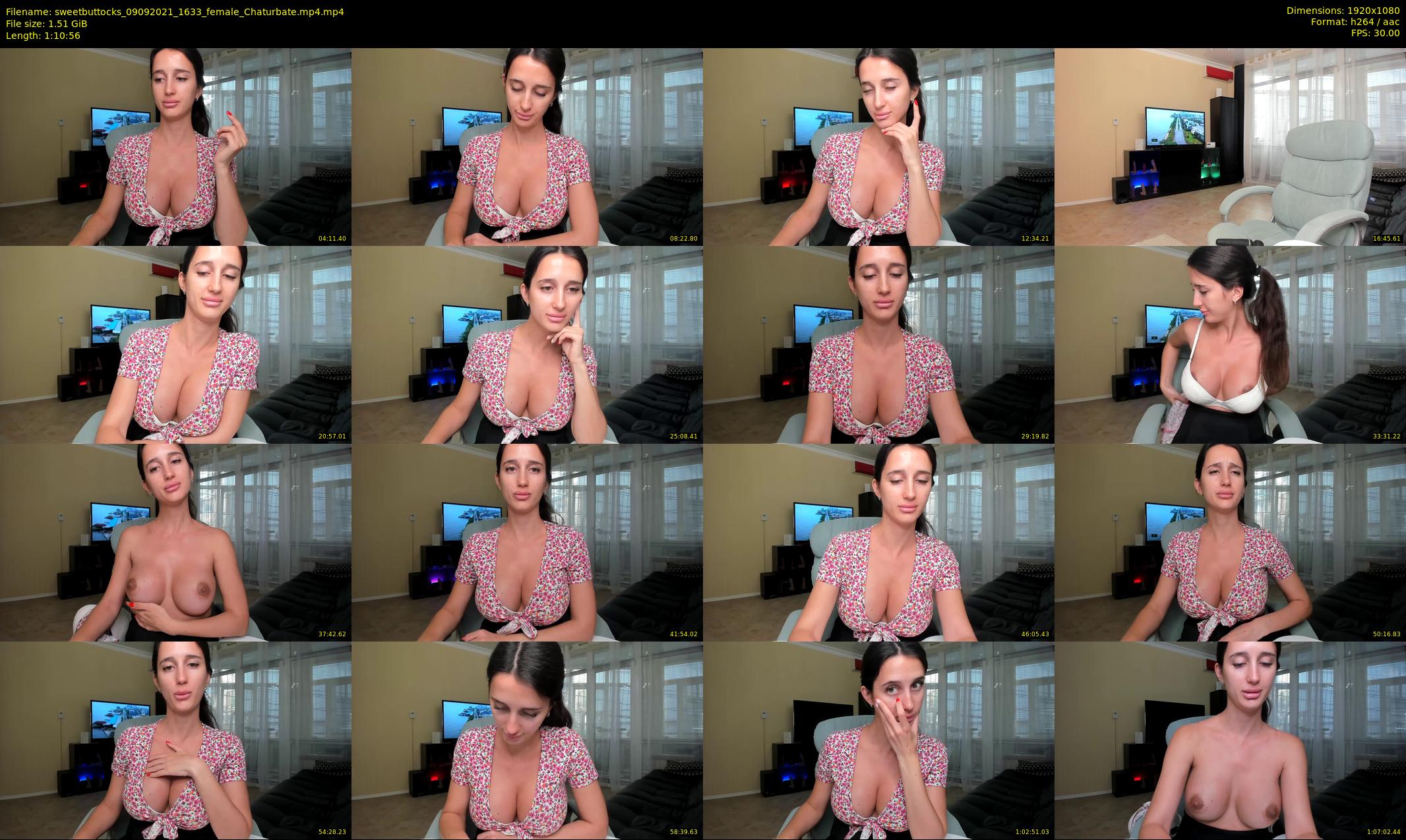 sweetbuttocks — 71 minute Chaturbate female cam show recording, 1080p, Sep 9, 2021