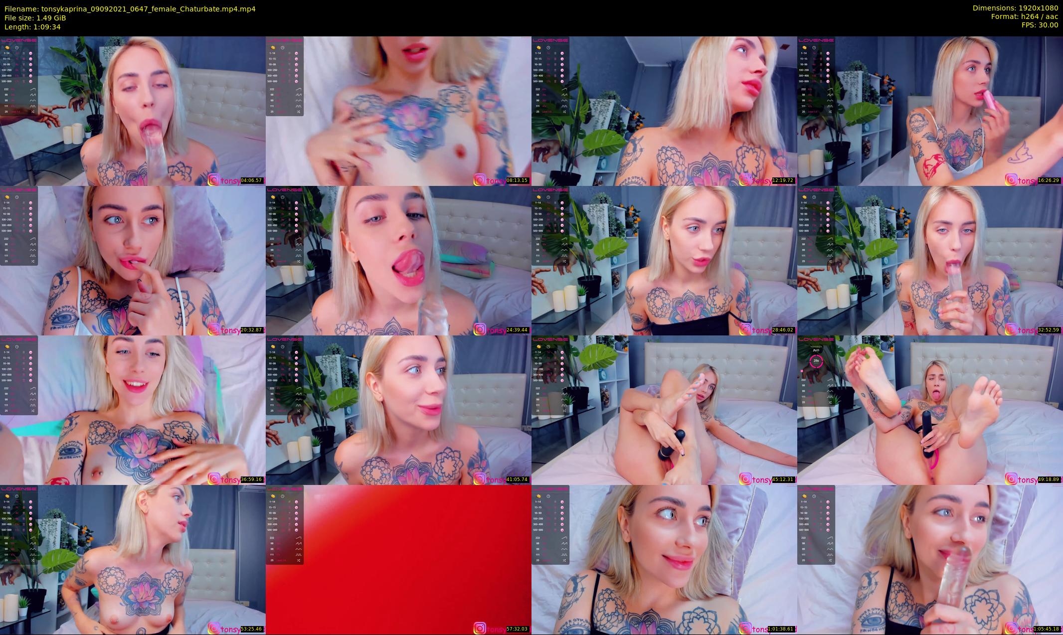 tonsykaprina — 70 minute Chaturbate couple cam show recording, 1080p, Sep 9, 2021