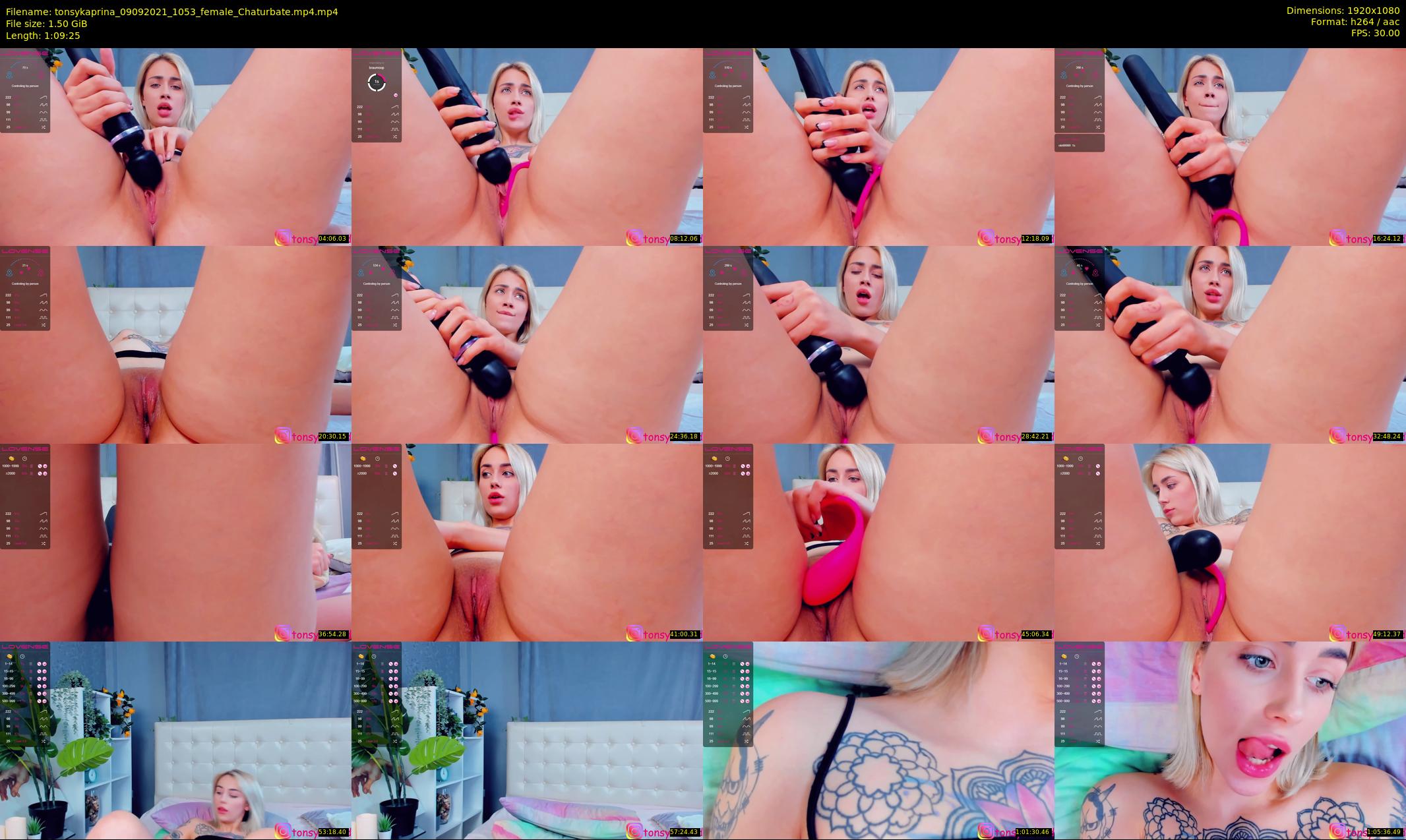 tonsykaprina — 70 minute Chaturbate couple cam show recording, 1080p, Sep 9, 2021