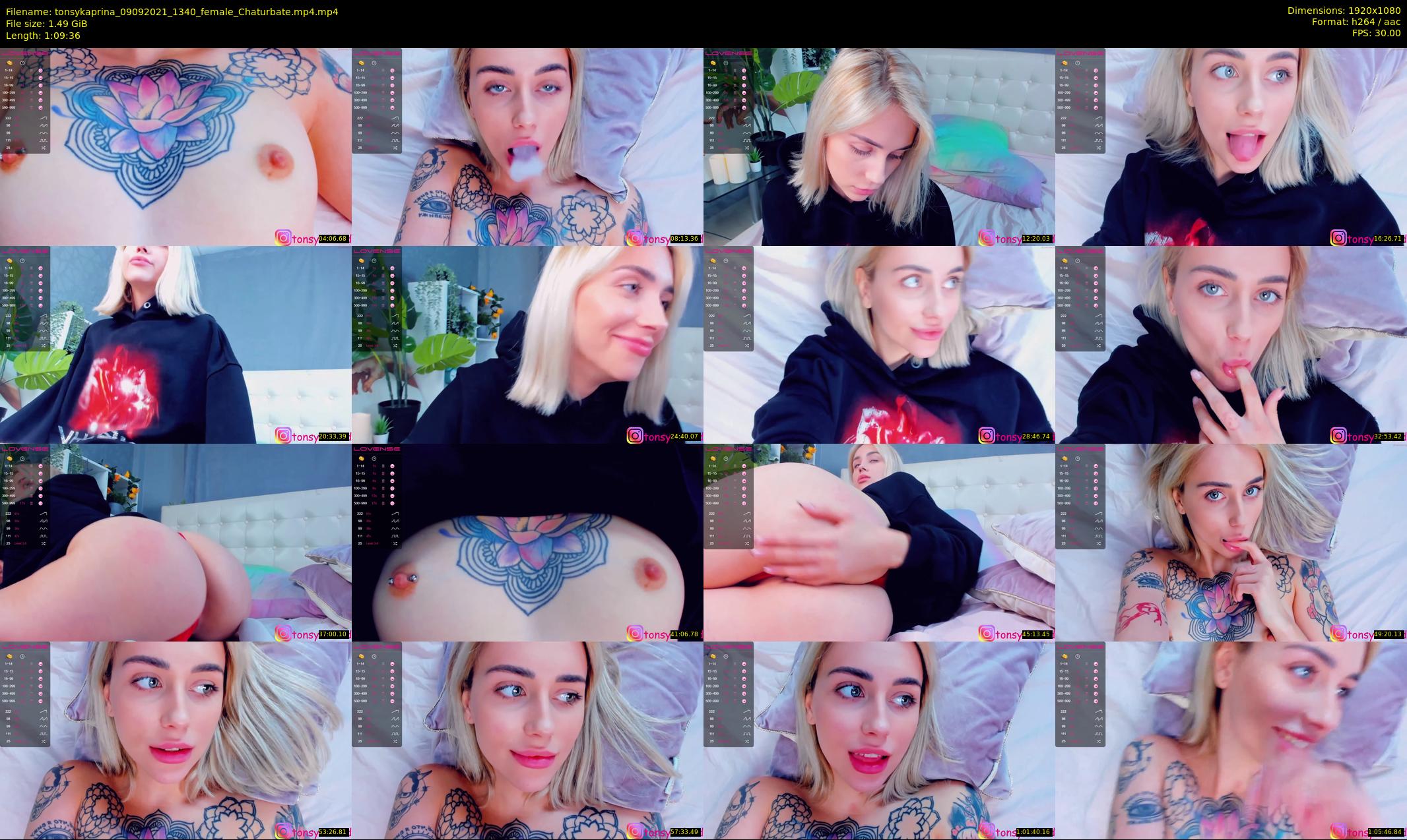 tonsykaprina — 70 minute Chaturbate couple cam show recording, 1080p, Sep 9, 2021