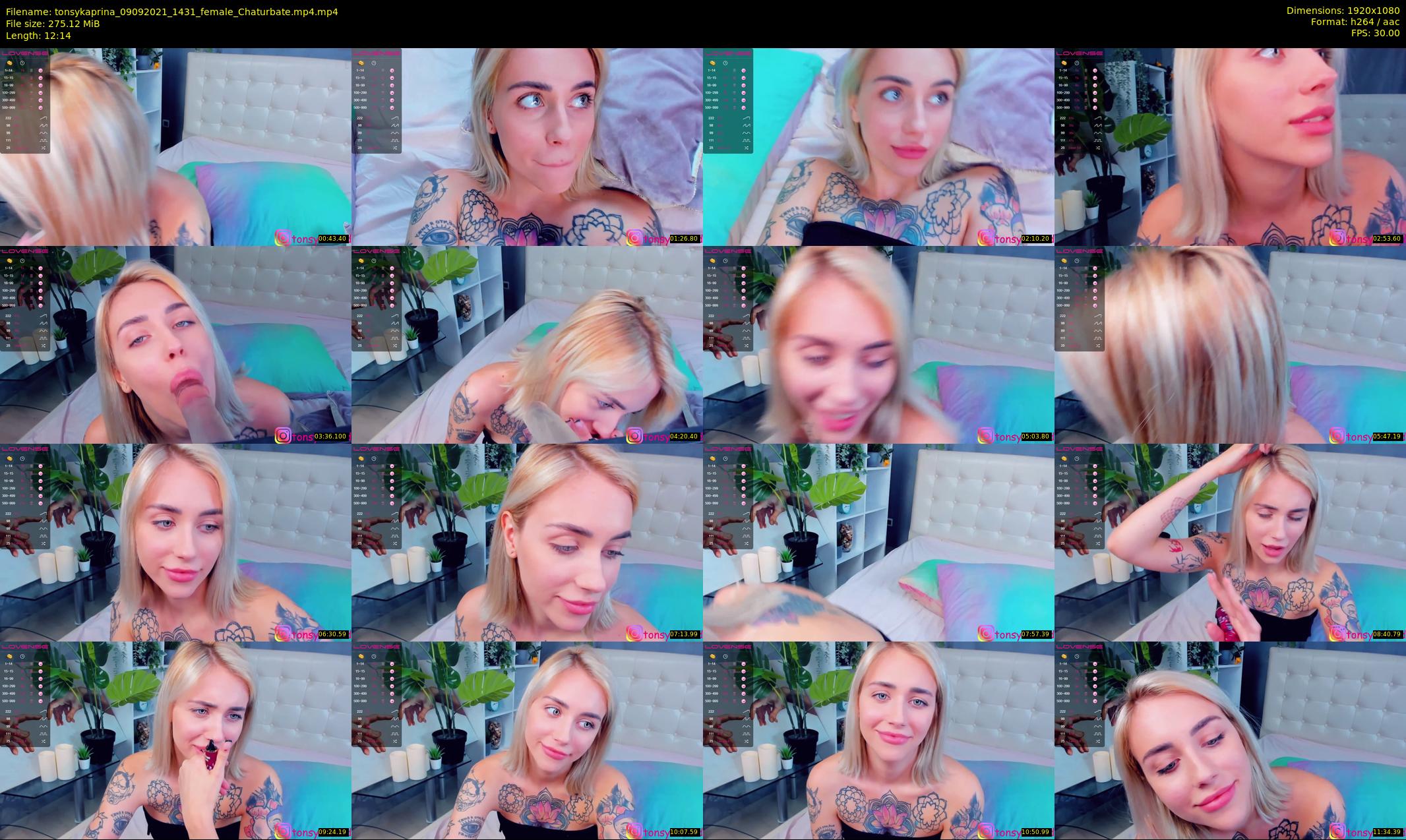 tonsykaprina — 13 minute Chaturbate couple cam show recording, 1080p, Sep 9, 2021