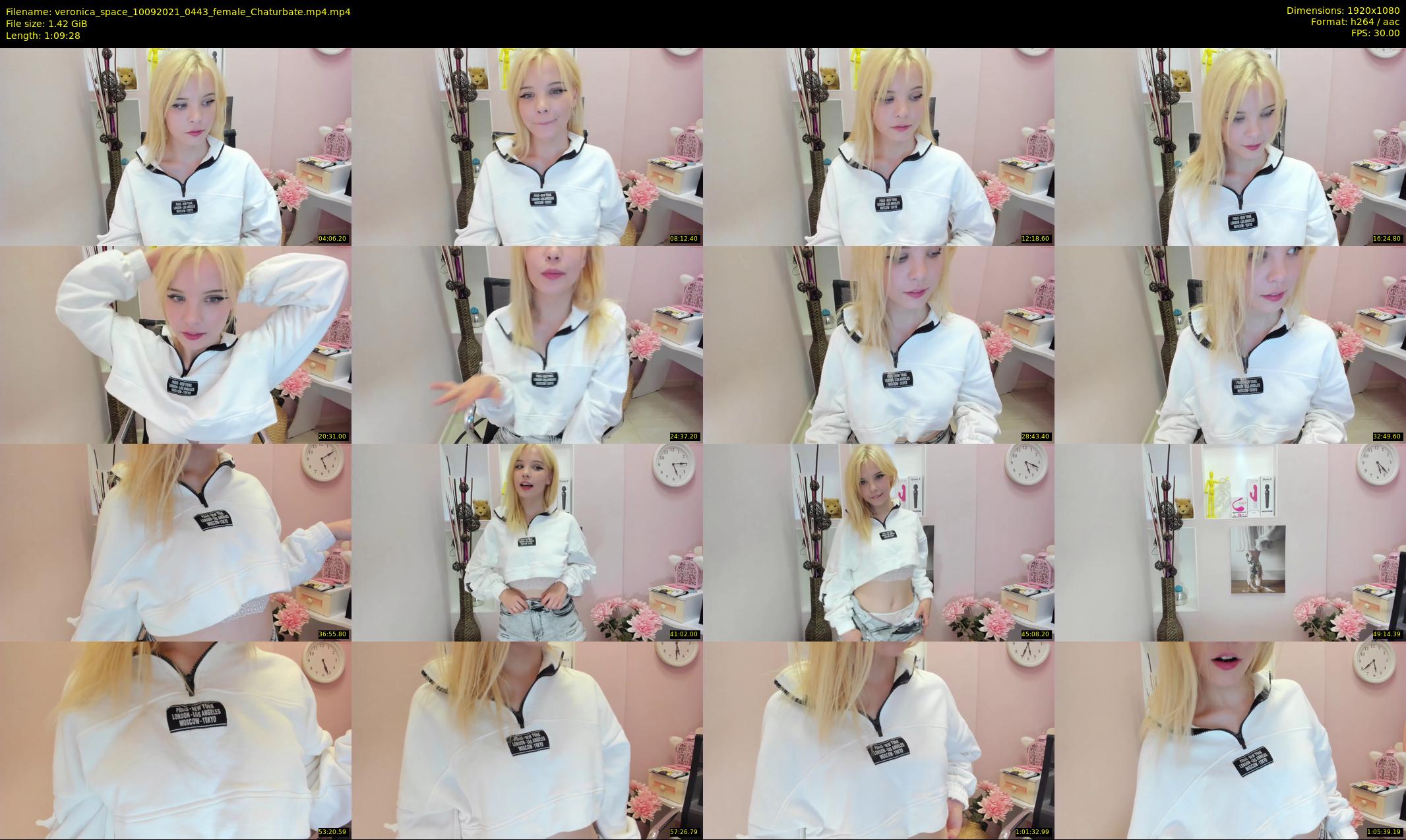 veronica_space — 70 minute Chaturbate female cam show recording, 1080p, Sep 10, 2021