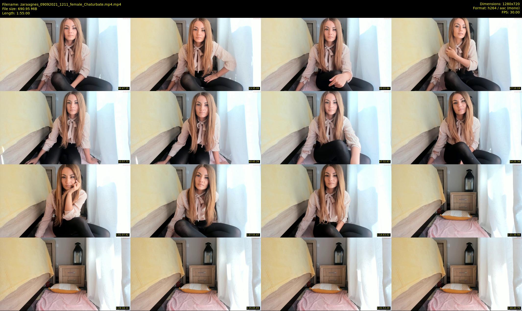 zaraagnes — 115 minute Chaturbate female cam show recording, 720p, Sep 9, 2021