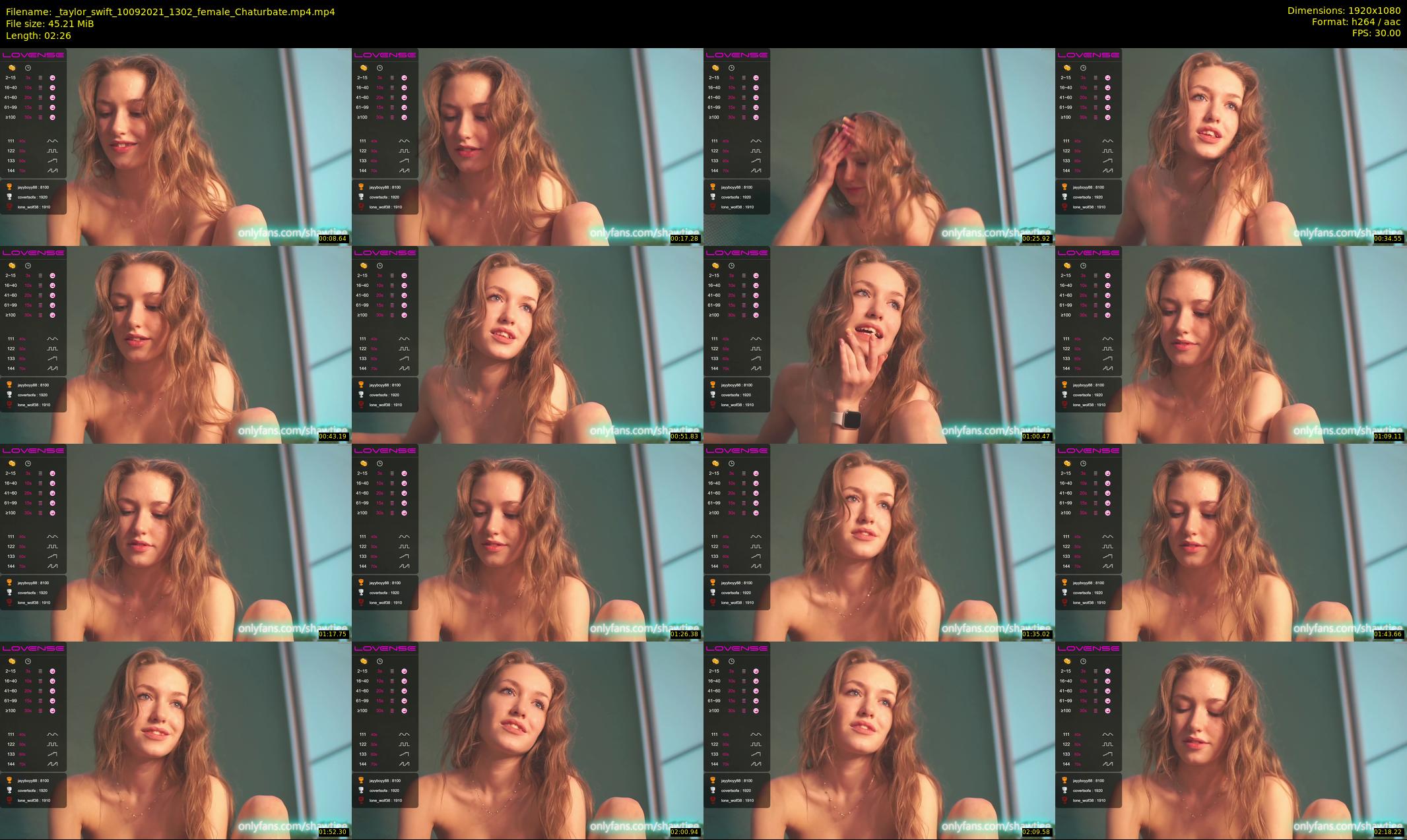 _taylor_swift — 3 minute Chaturbate female cam show recording, 1080p, Sep 10, 2021