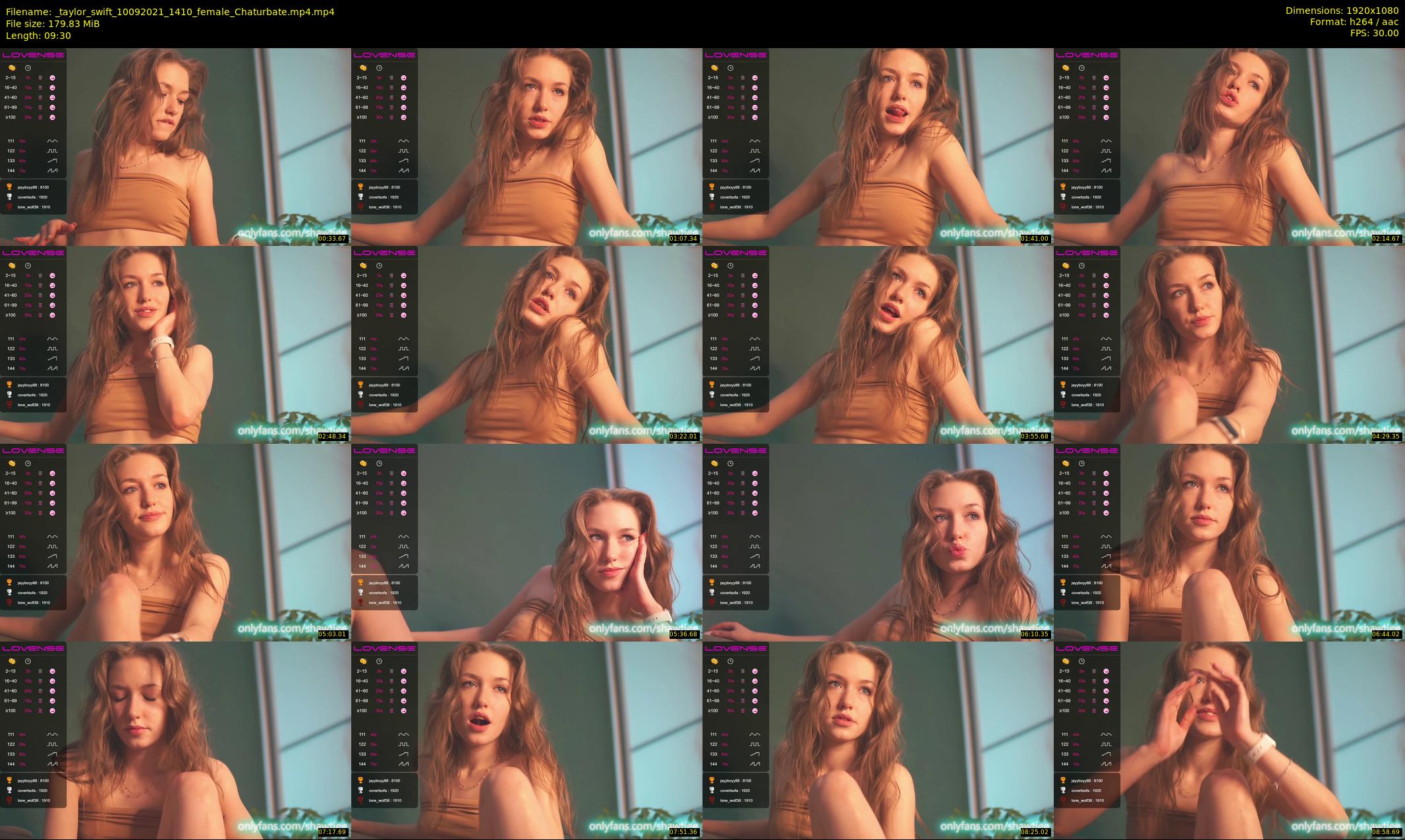 _taylor_swift — 10 minute Chaturbate female cam show recording, 1080p, Sep 10, 2021