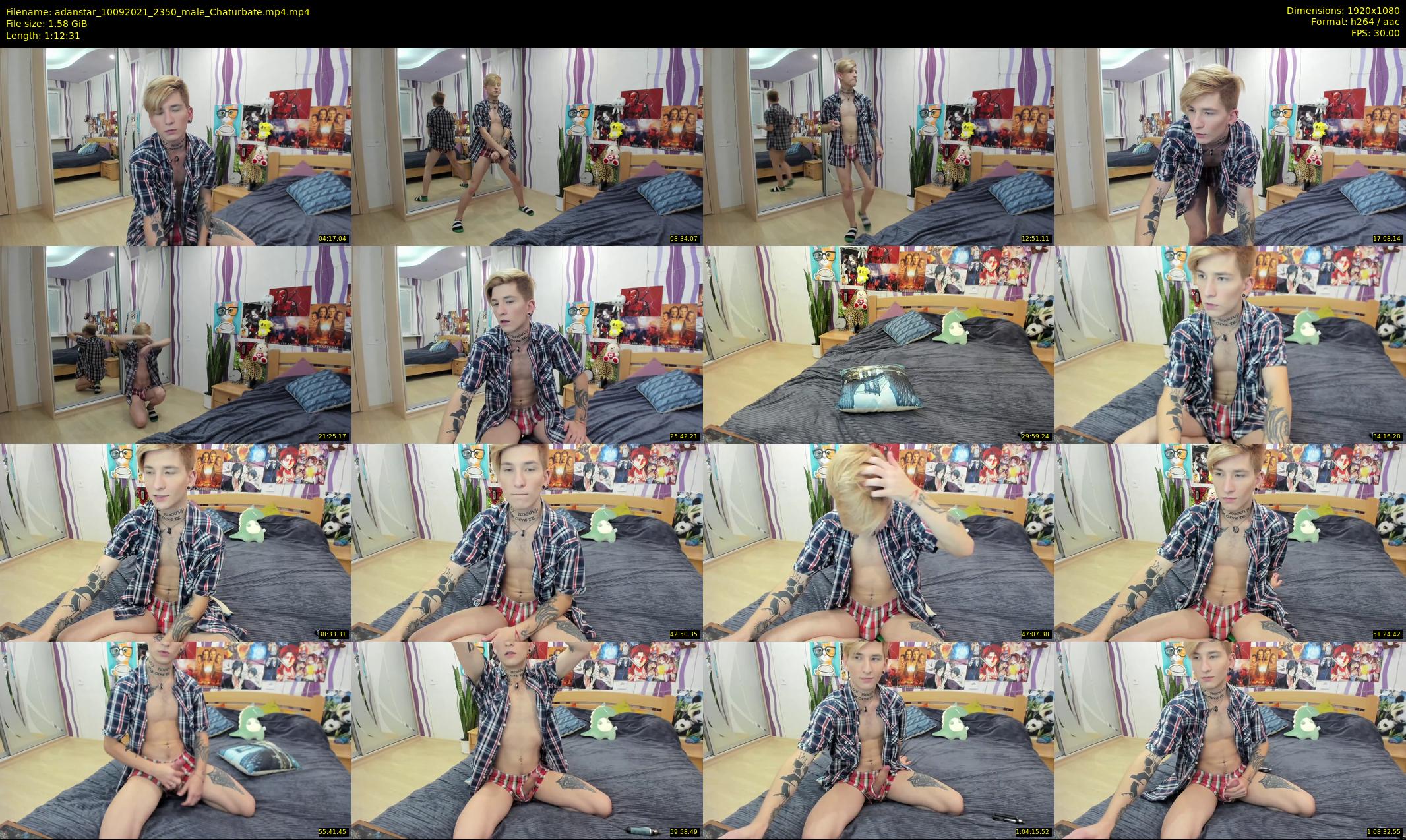 adanstar — 73 minute Chaturbate male cam show recording, 1080p, Sep 10, 2021