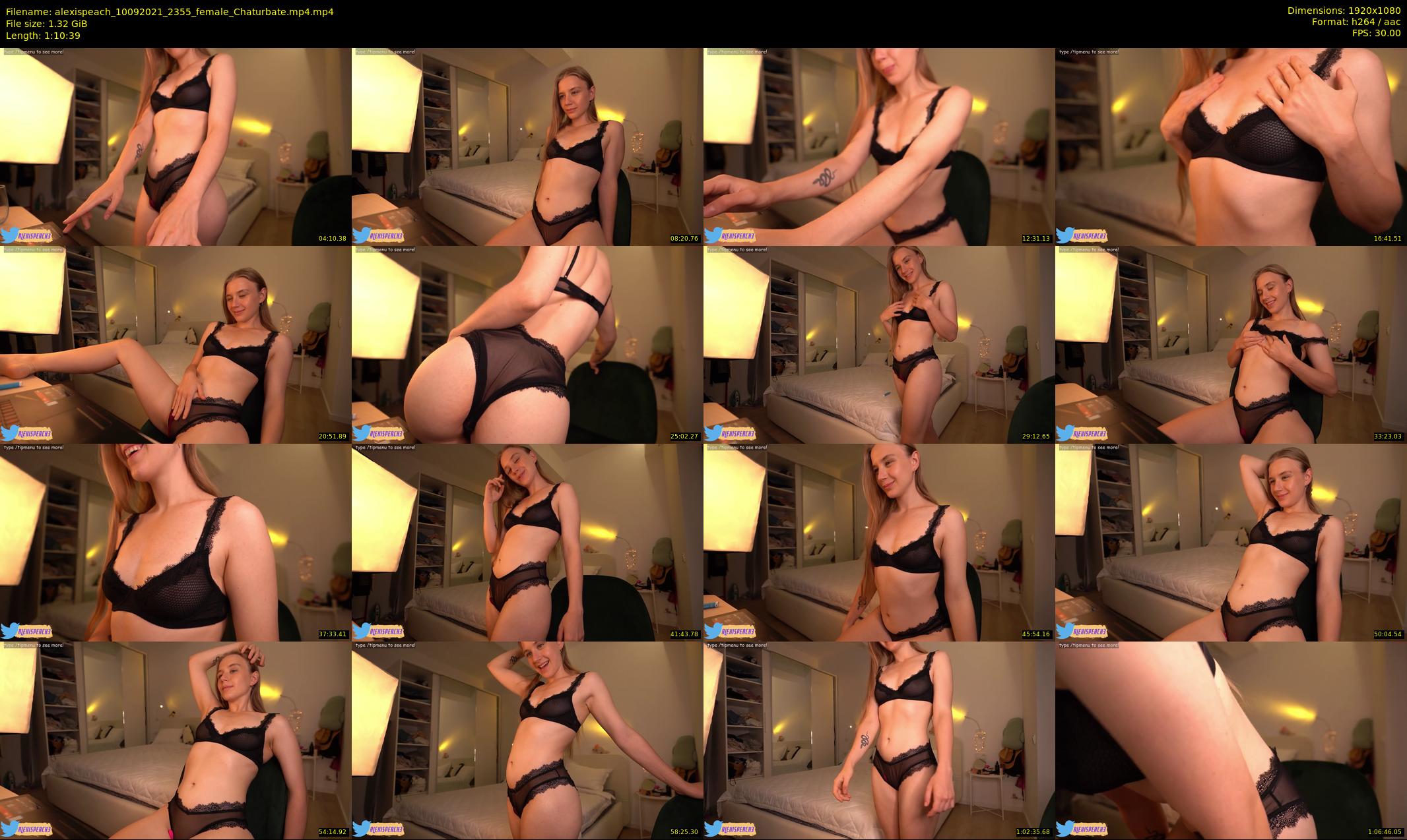 alexispeach — 71 minute Chaturbate female cam show recording, 1080p, Sep 10, 2021