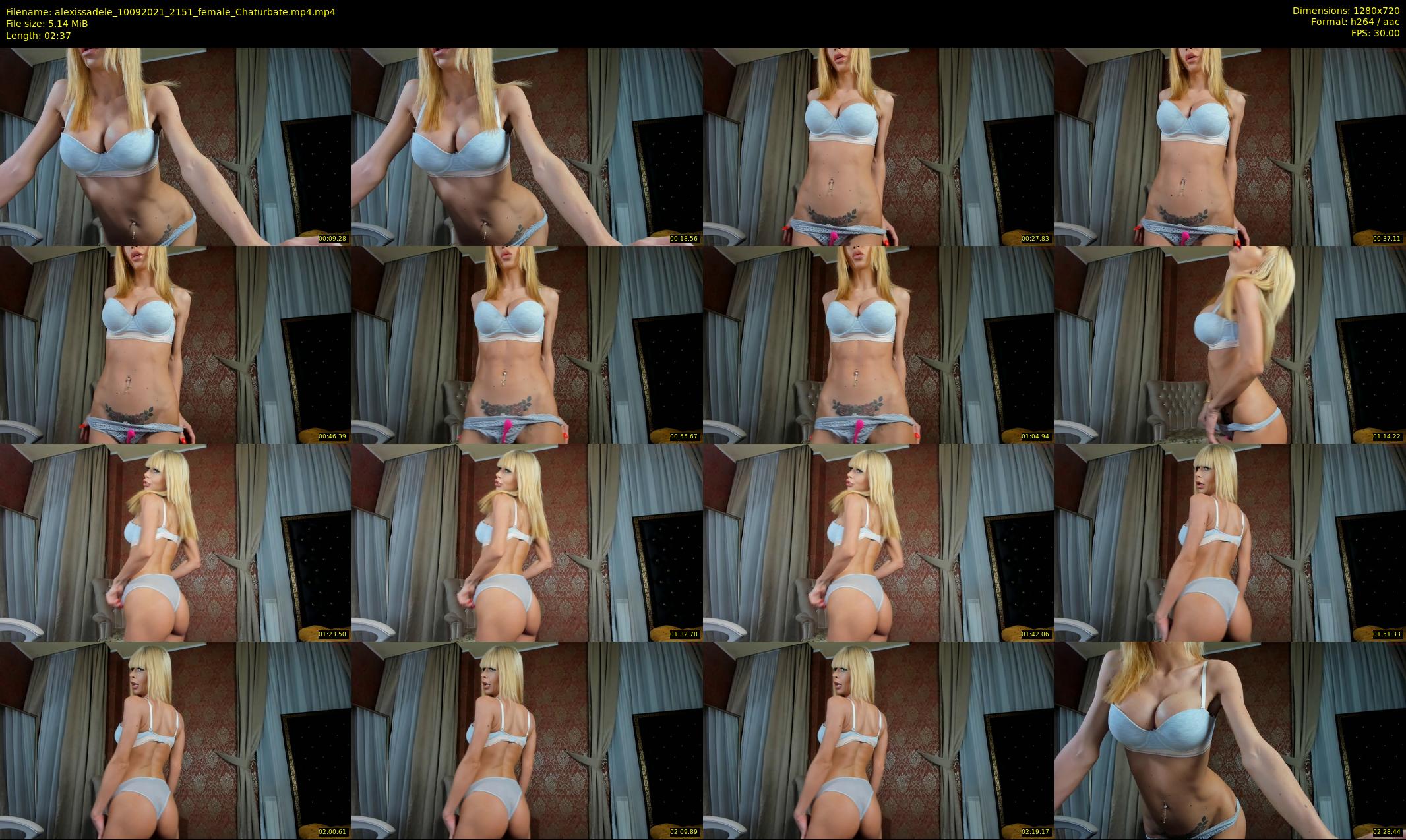alexissadele — 3 minute Chaturbate female cam show recording, 720p, Sep 10, 2021