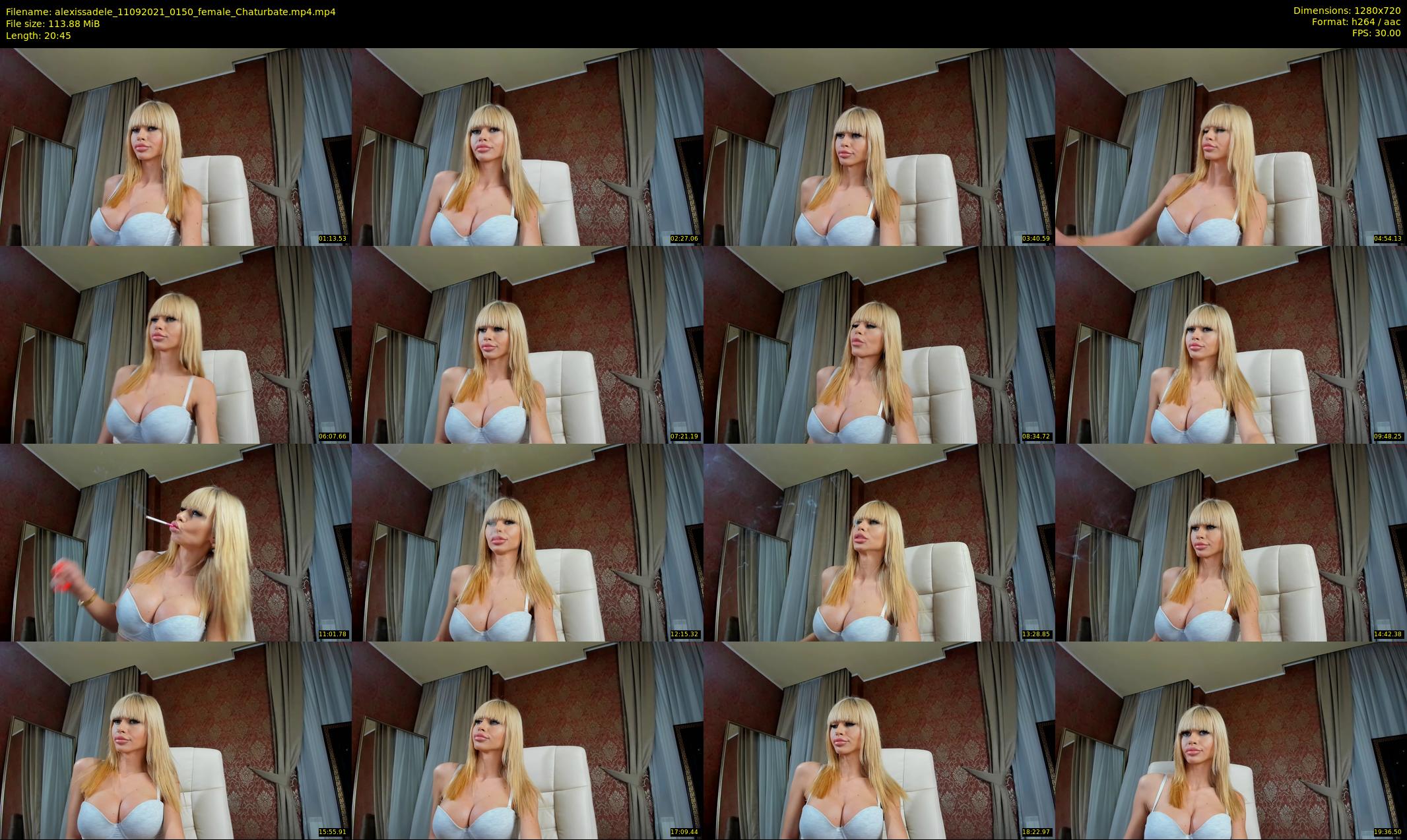 alexissadele — 21 minute Chaturbate female cam show recording, 720p, Sep 11, 2021