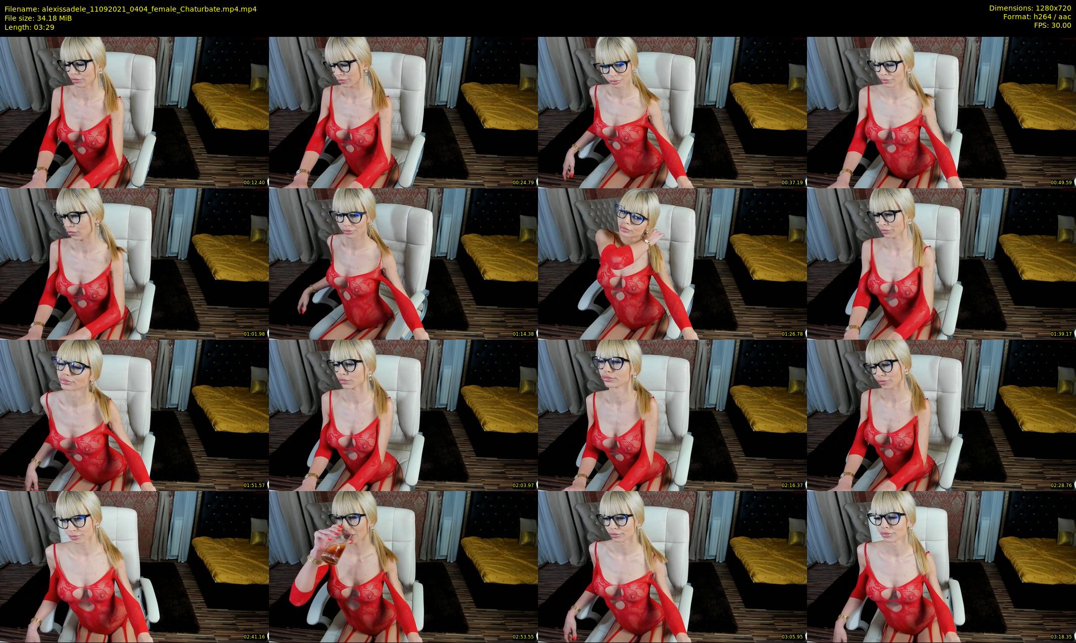 alexissadele — 4 minute Chaturbate female cam show recording, 720p, Sep 11, 2021