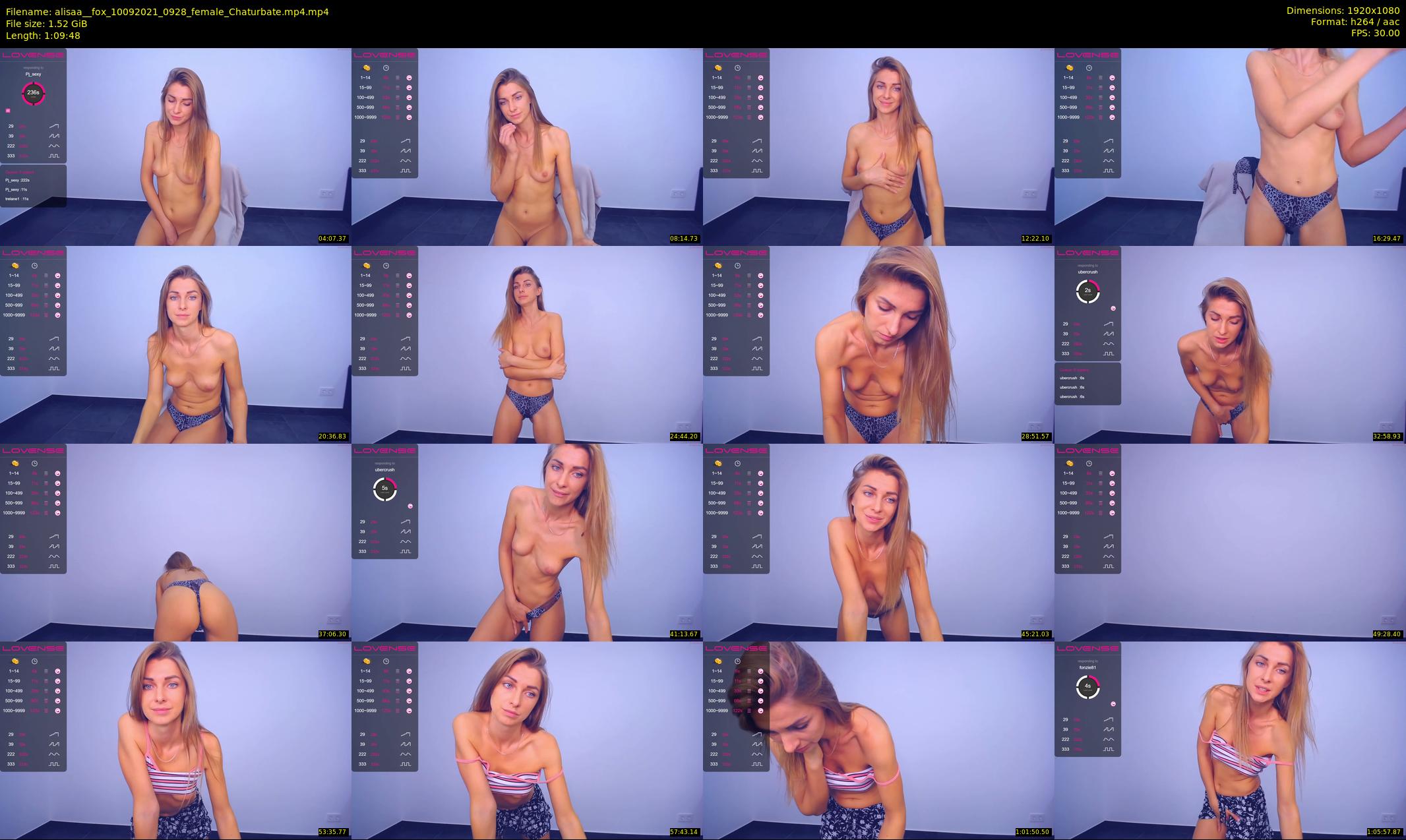 alisaa__fox — 70 minute Chaturbate female cam show recording, 1080p, Sep 10, 2021
