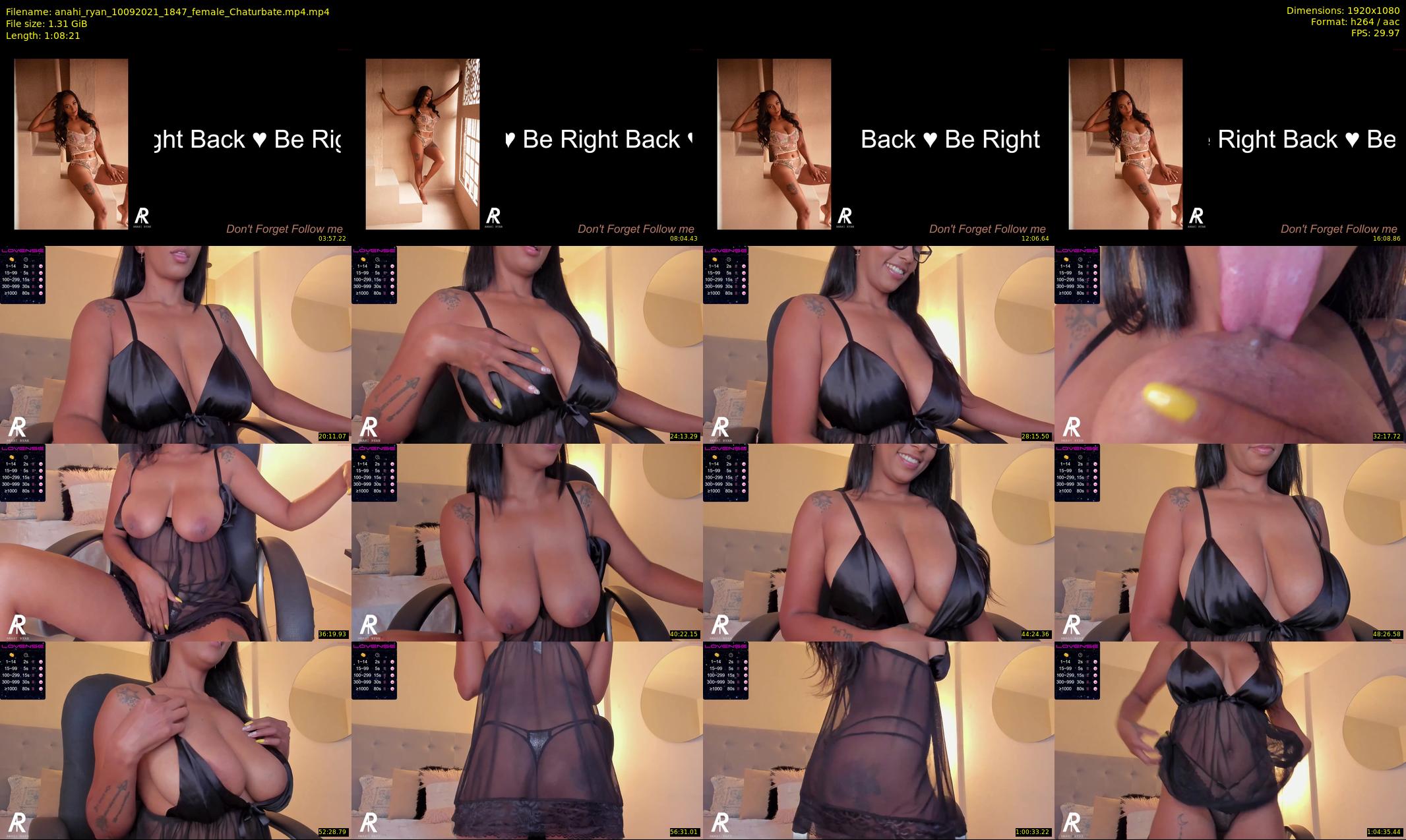 anahi_ryan — 69 minute Chaturbate female cam show recording, 1080p, Sep 10, 2021