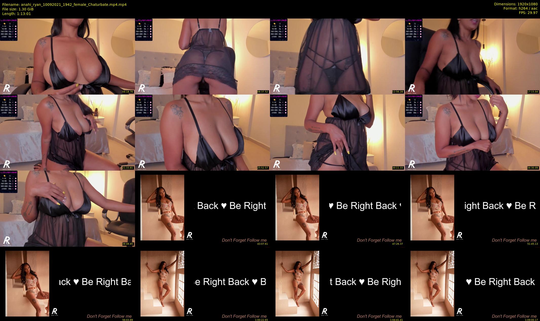 anahi_ryan — 74 minute Chaturbate female cam show recording, 1080p, Sep 10, 2021