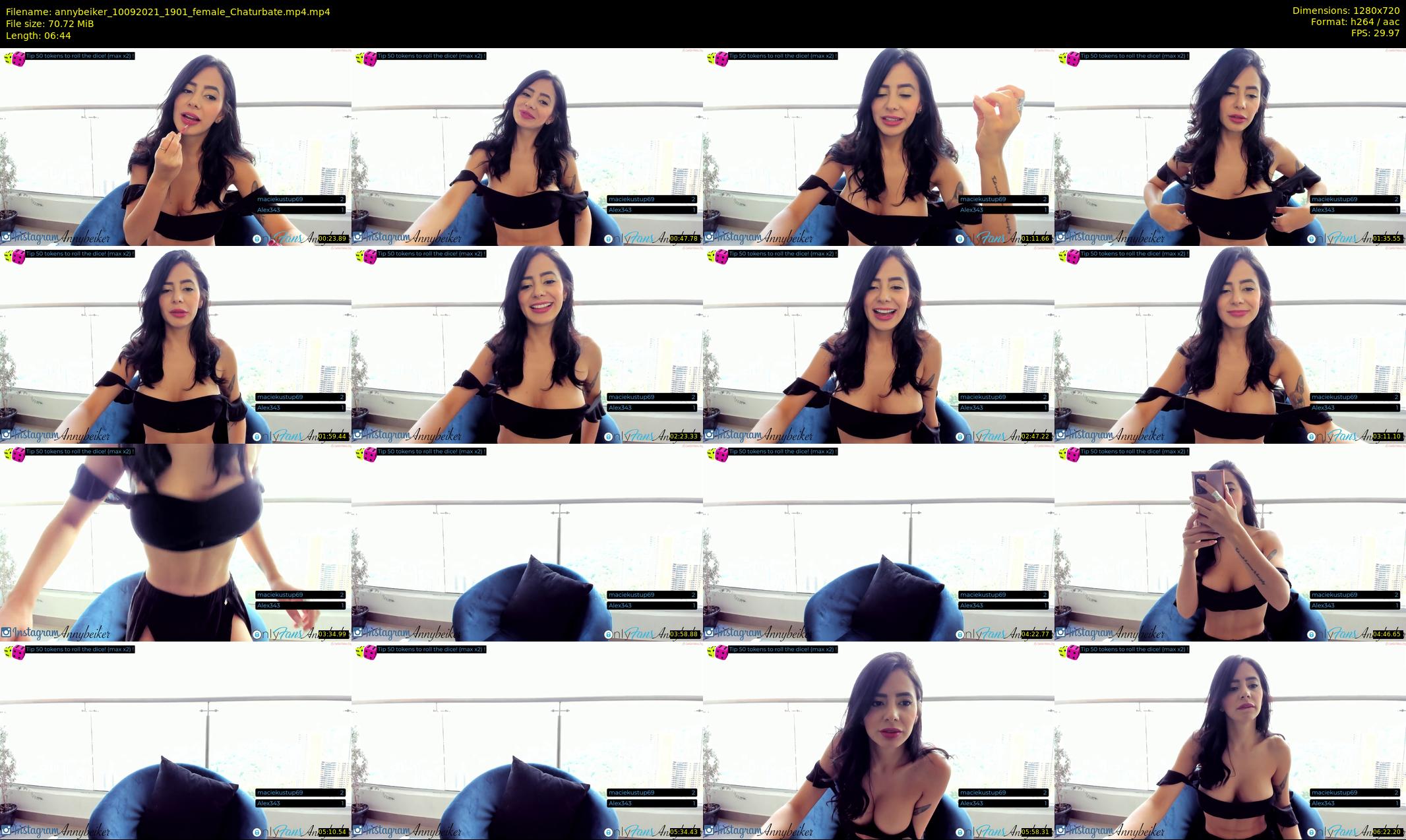 annybeiker — 7 minute Chaturbate female cam show recording, 720p, Sep 10, 2021