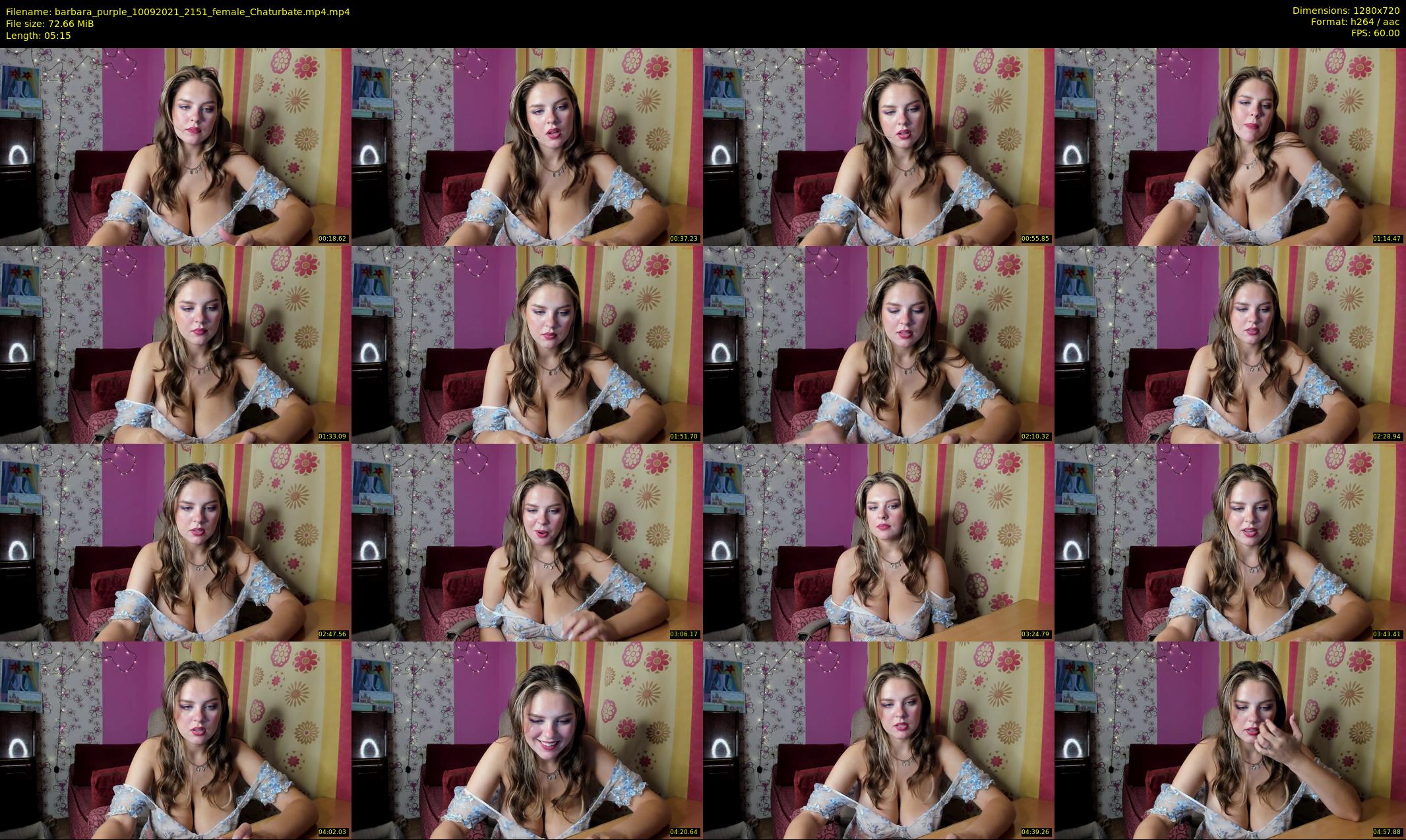 barbara_purple — 6 minute Chaturbate female cam show recording, 720p, Sep 10, 2021