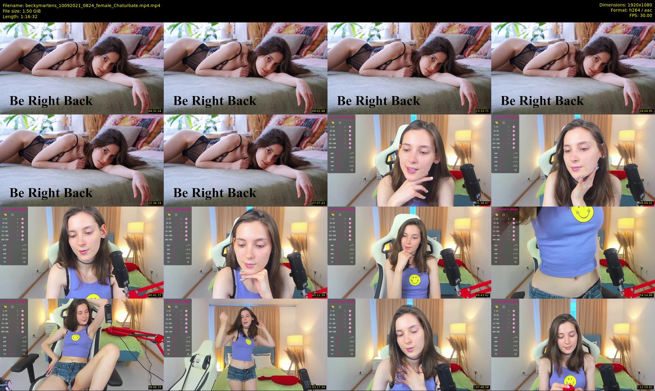 beckymartens — 77 minute Chaturbate female cam show recording, 1080p, Sep 10, 2021