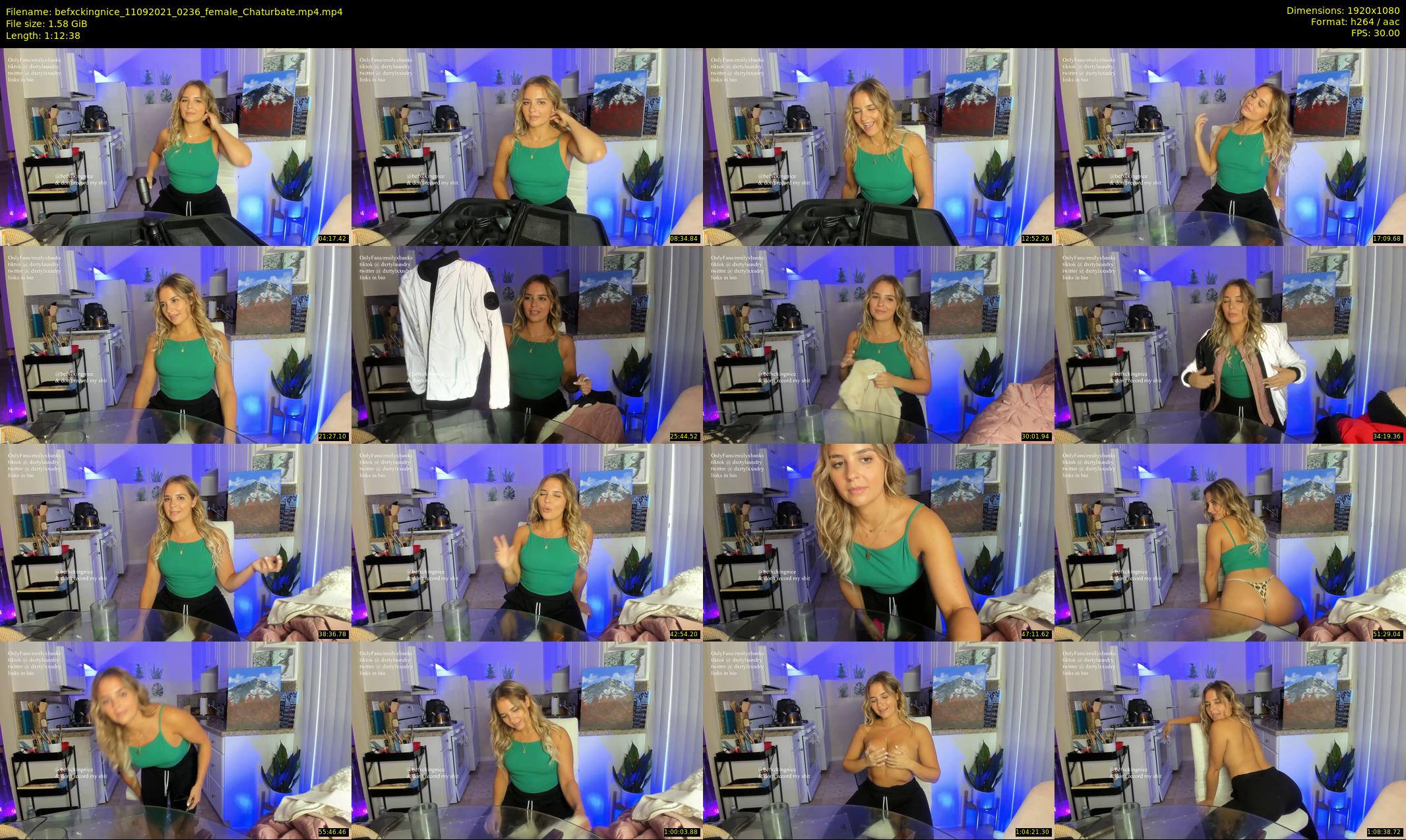 befxckingnice — 73 minute Chaturbate female cam show recording, 1080p, Sep 11, 2021
