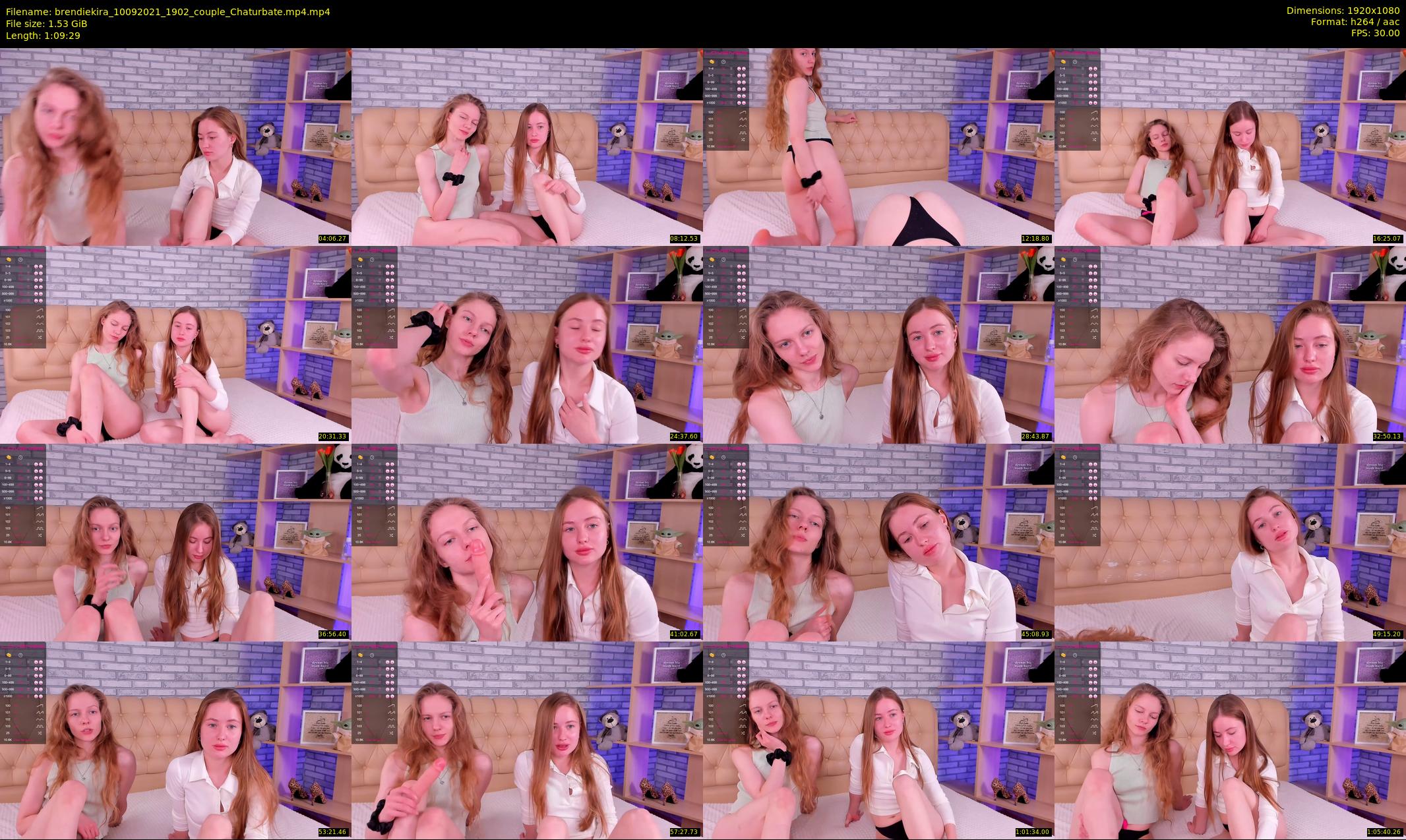 brendiekira — 70 minute Chaturbate couple cam show recording, 1080p, Sep 10, 2021