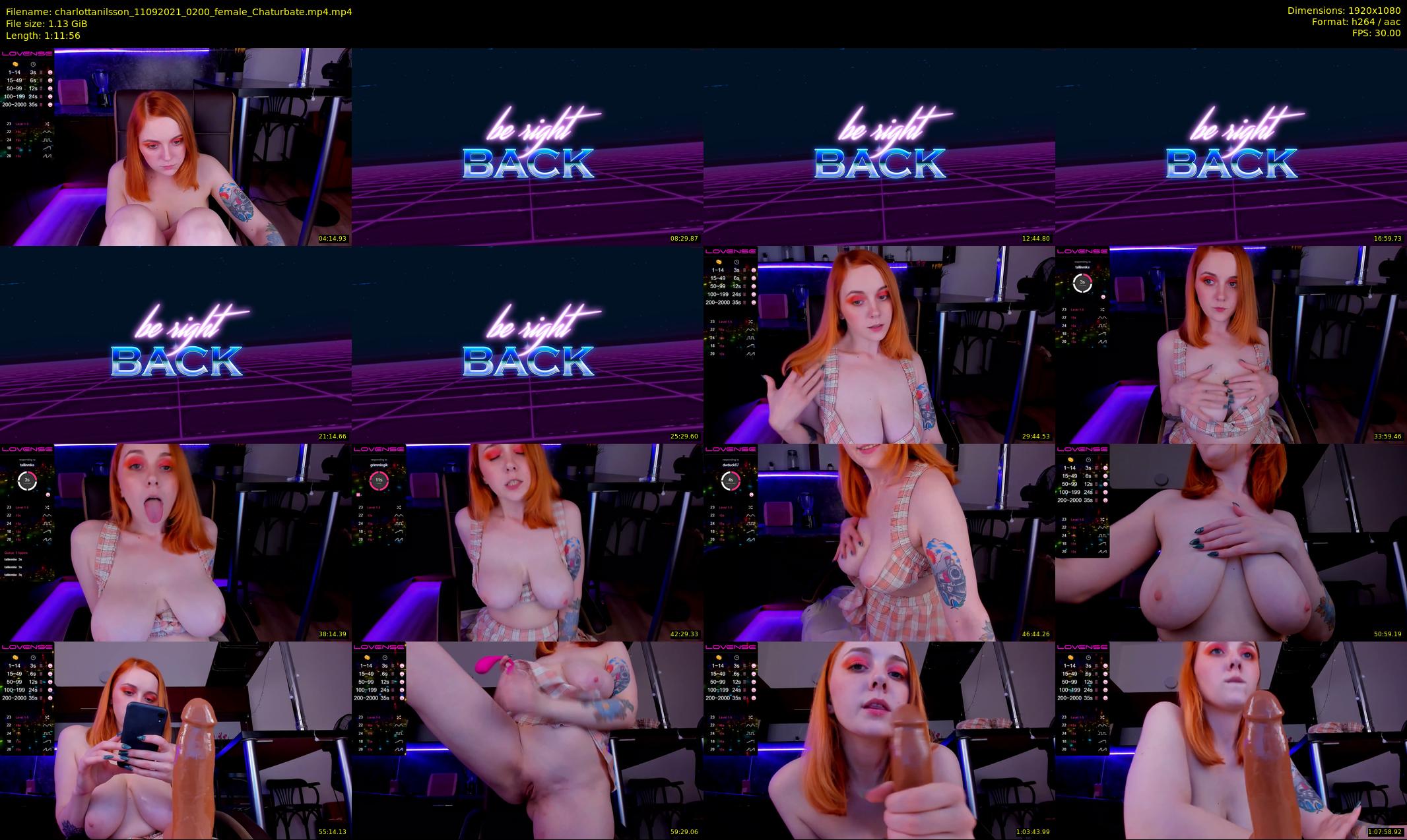 charlottanilsson — 72 minute Chaturbate female cam show recording, 1080p, Sep 11, 2021