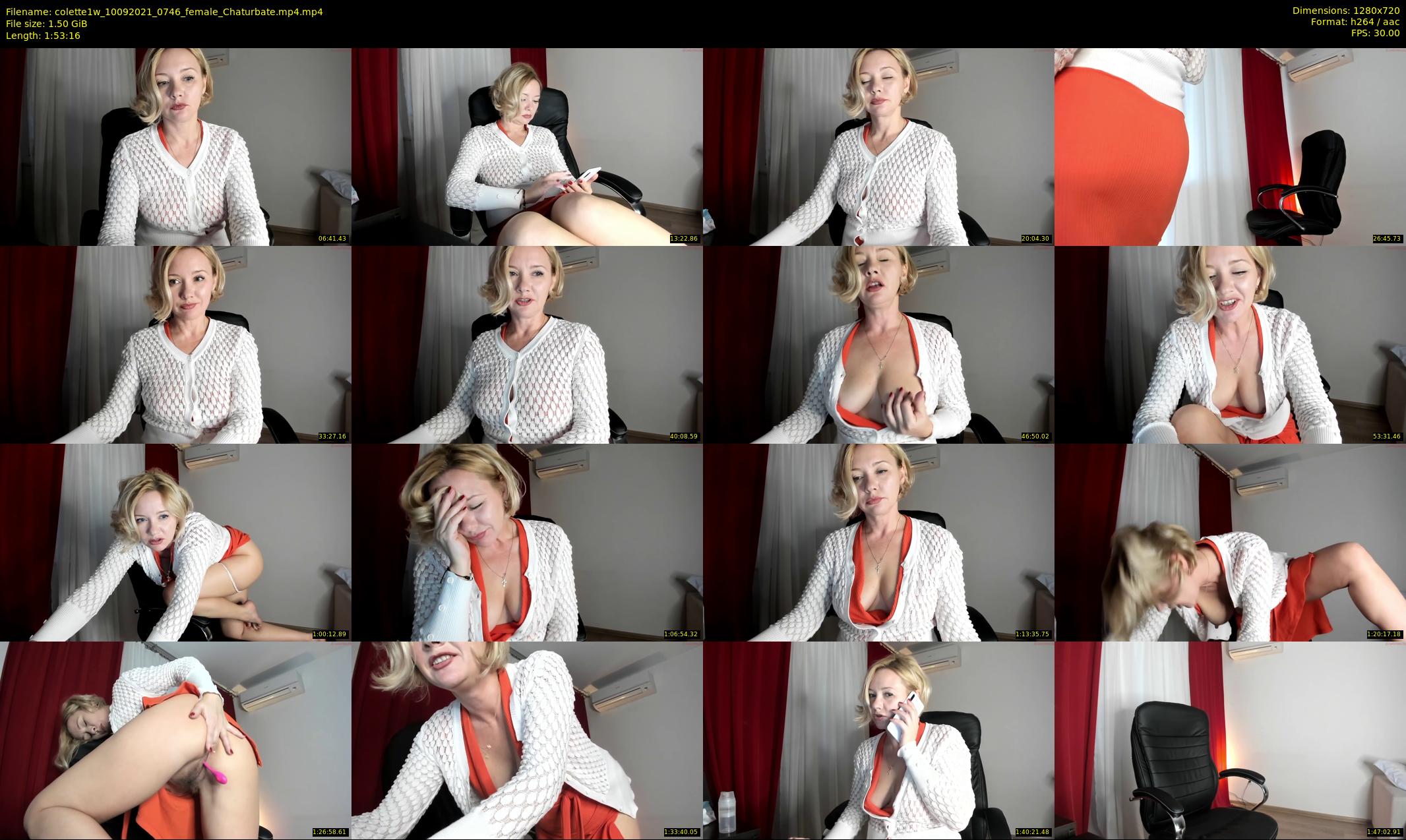 colette1w — 114 minute Chaturbate female cam show recording, 720p, Sep 10, 2021